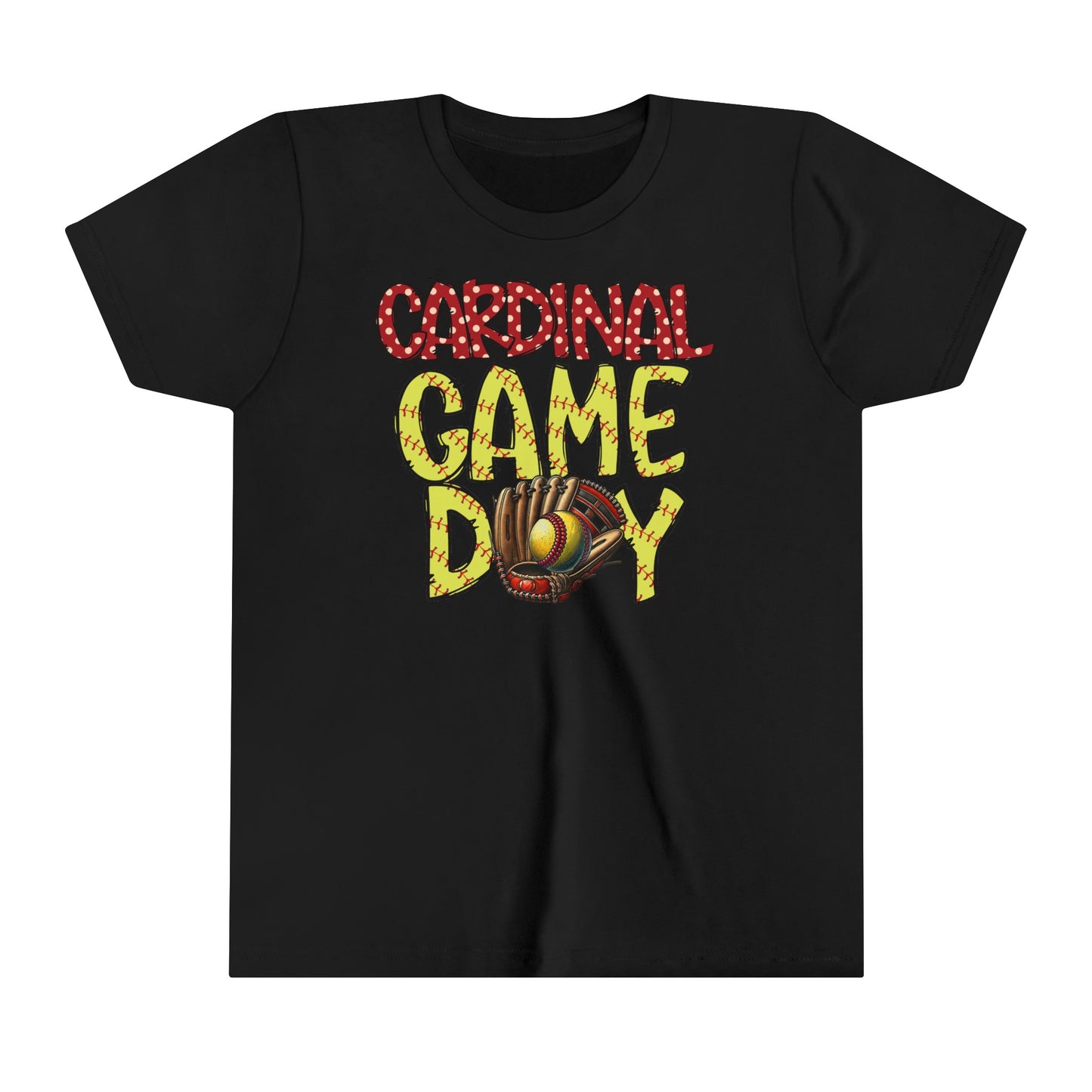 Cardinal Game Day Softball - Bella + Canvas Youth Tee