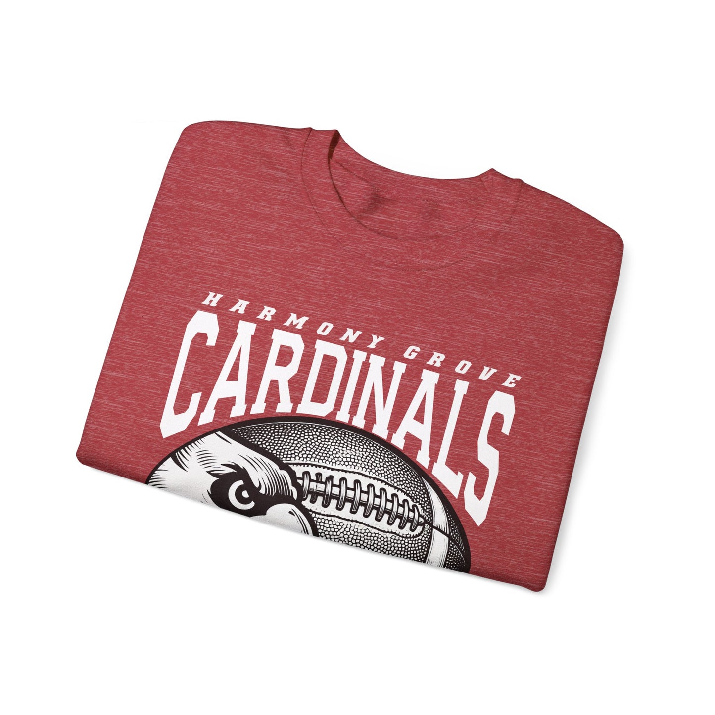 Harmony Grove Cardinals Football Inset - Heavy Blend™ Crewneck Sweatshirt