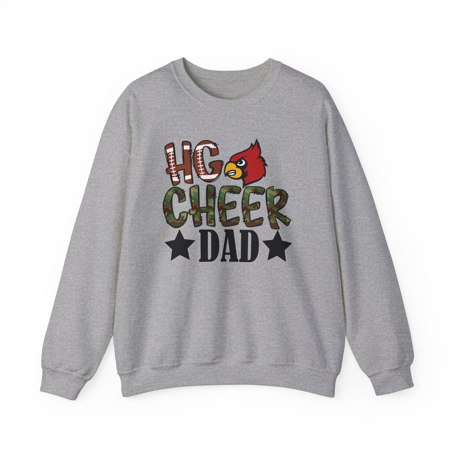 HG Cheer Dad Football - Unisex Heavy Blend™ Crewneck Sweatshirt