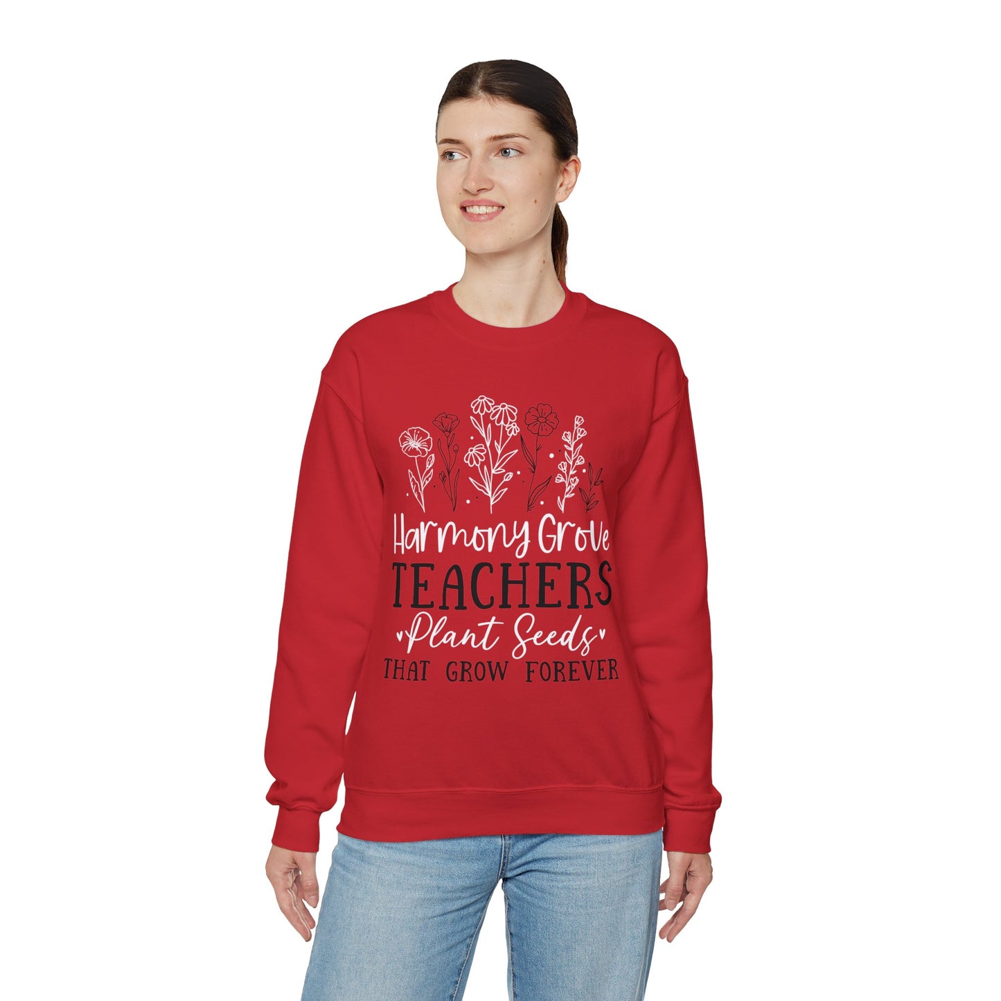 HG Teachers Plant Seeds that Grow Forever - Unisex Heavy Blend™ Crewneck Sweatshirt