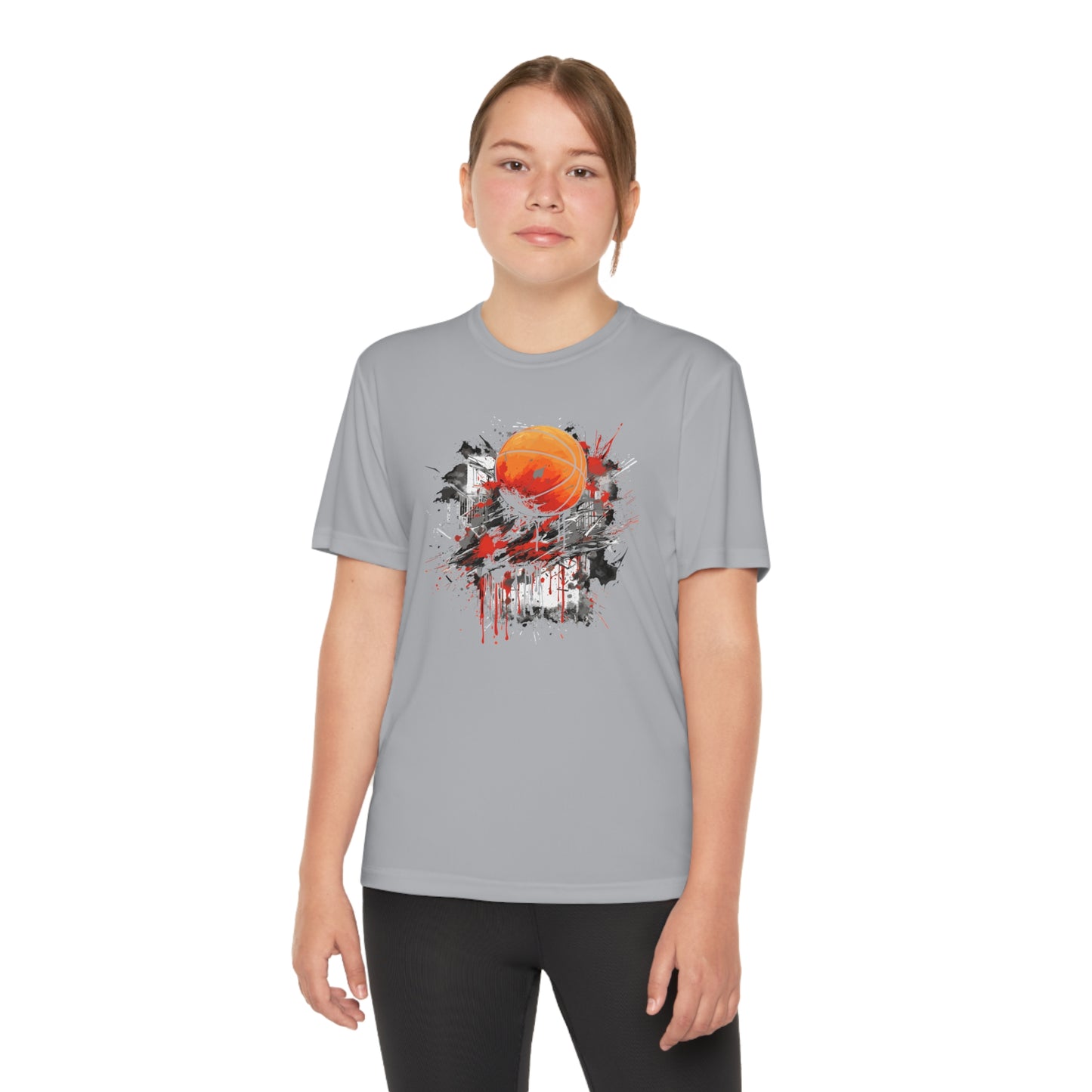Basketball Graffiti - Youth Sport-Tek® Competitor™ Tee