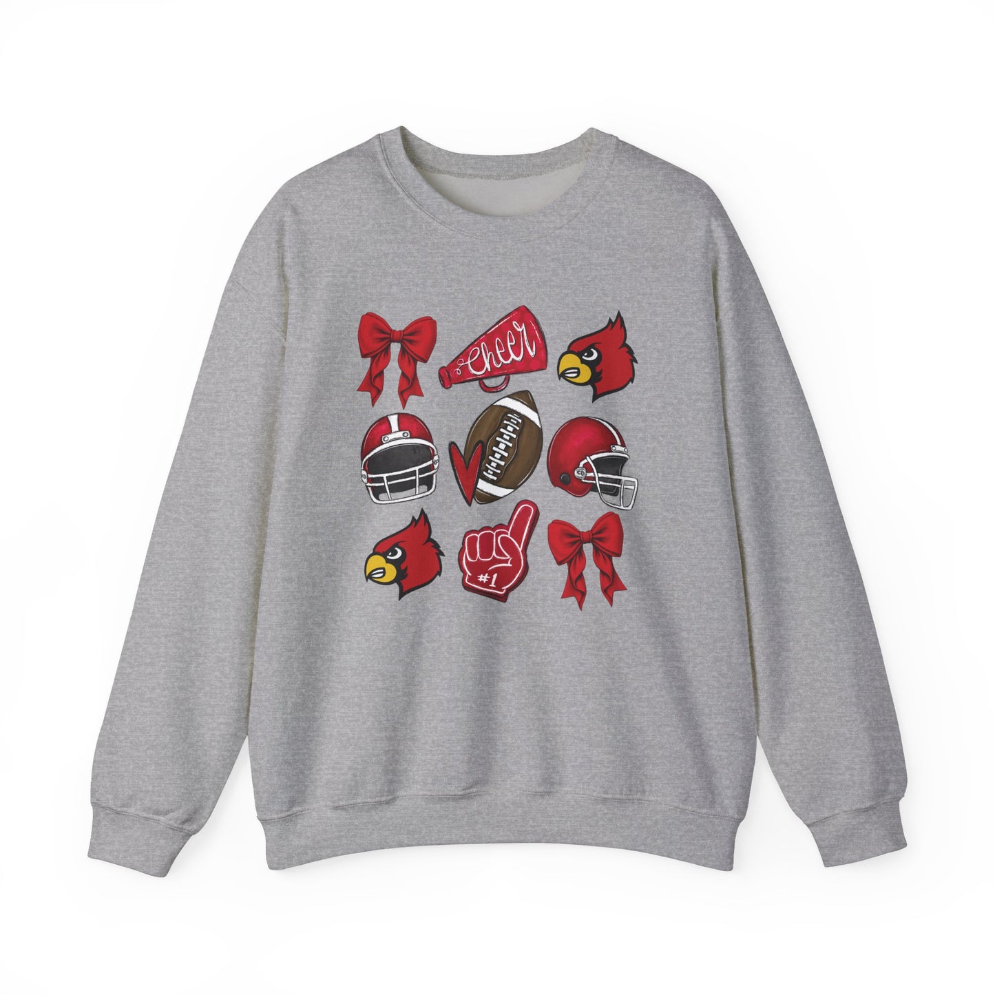 Football and Cheer Coquette - Unisex Heavy Blend™ Crewneck Sweatshirt