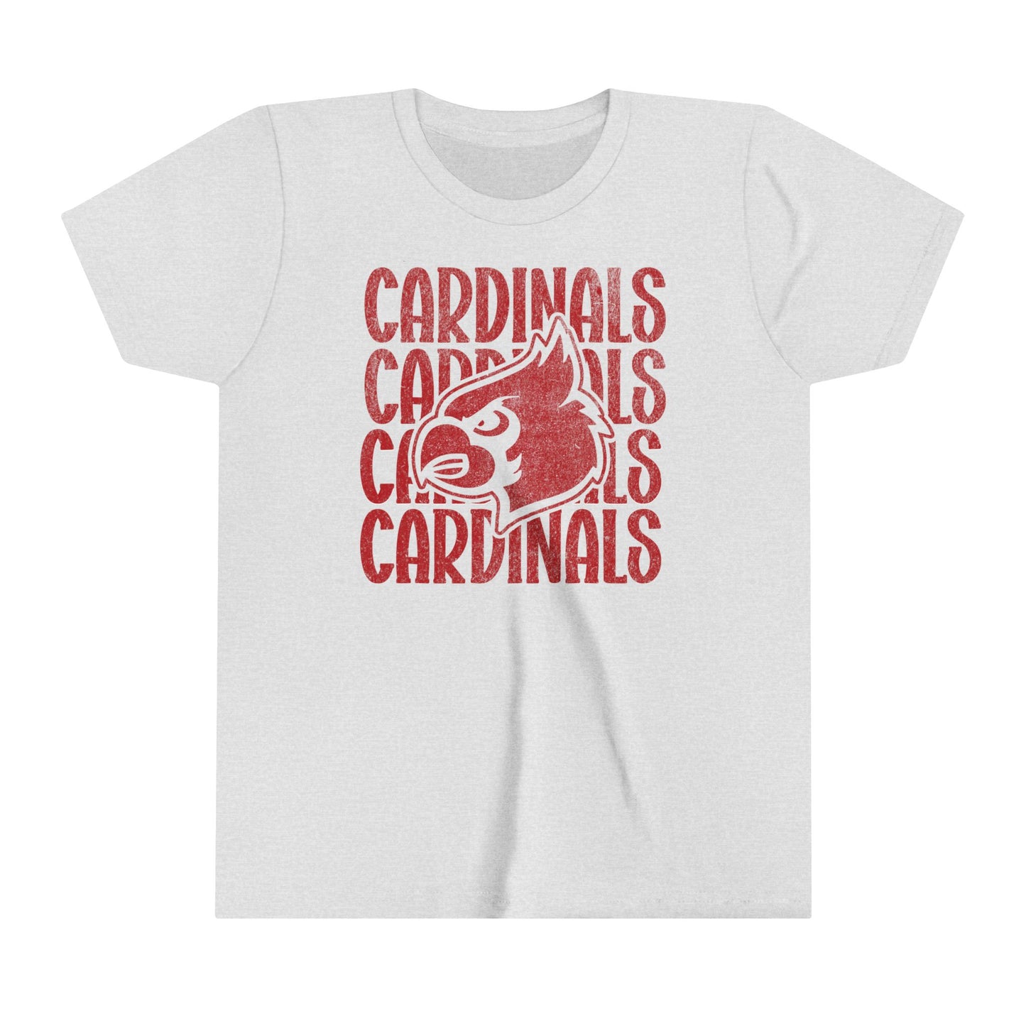Vintage Cardinal 4 - Bella + Canvas Youth Tee