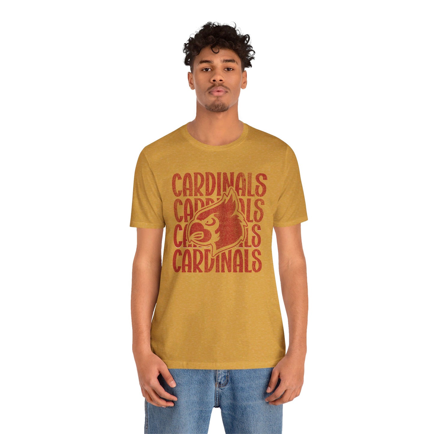 Vintage Cardinal 4 - Bella + Canvas Short Sleeve Tee