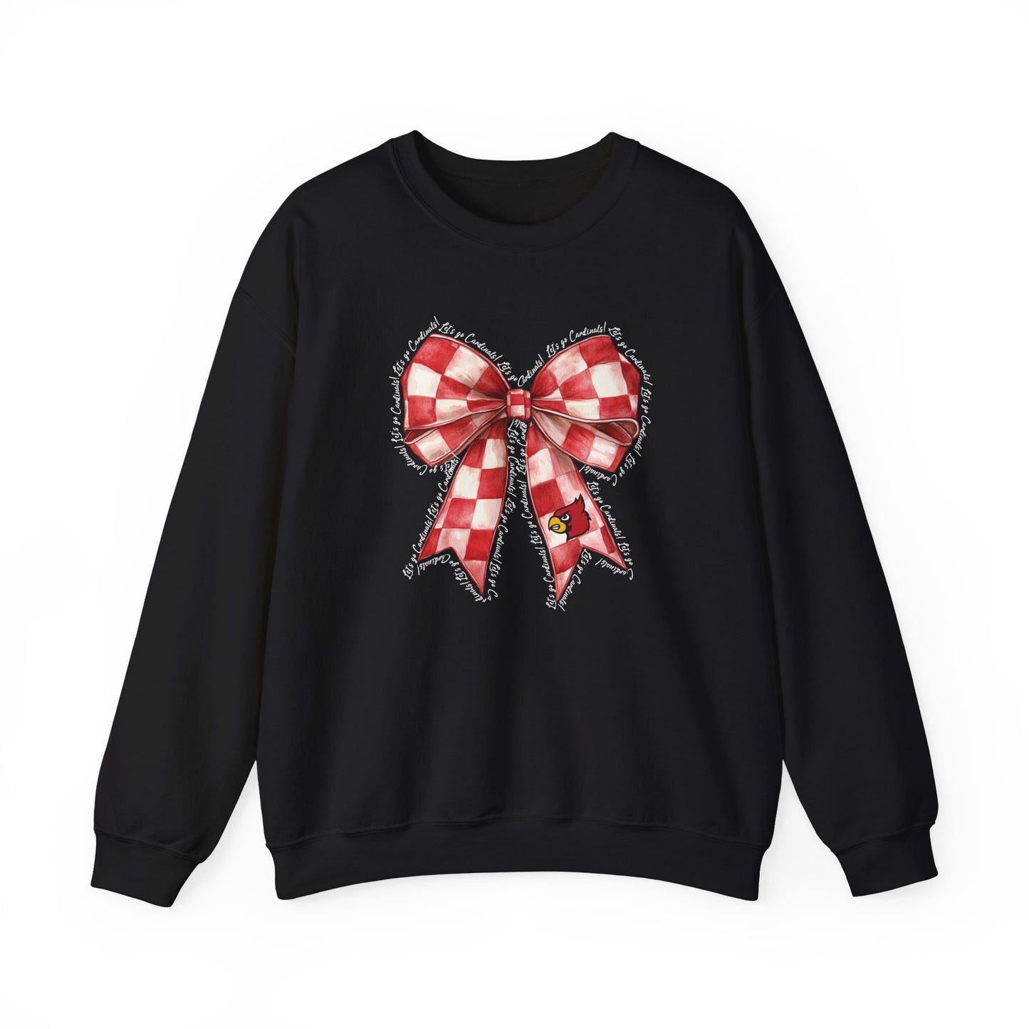 Let's go Cardinals Coquette Bow - Unisex Heavy Blend™ Crewneck Sweatshirt