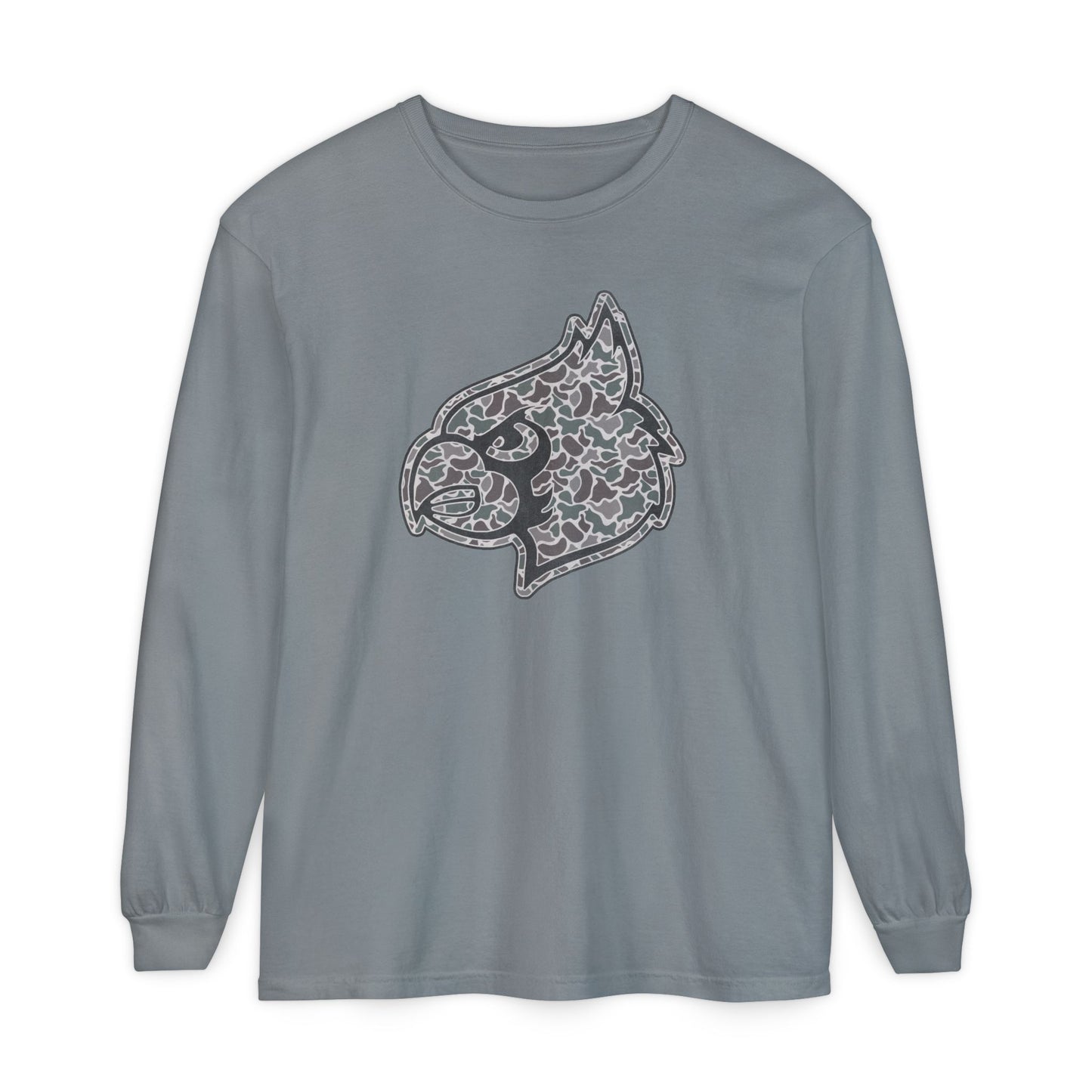 Old School Camo Cardinal - Comfort Colors Long Sleeve T-Shirt