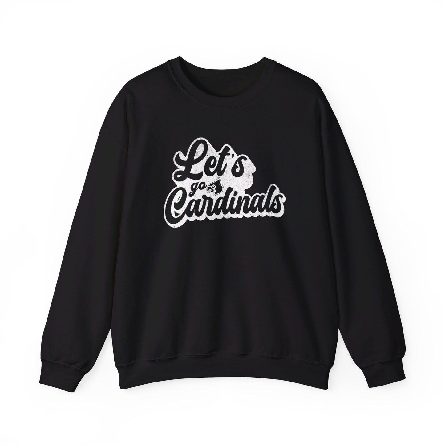 Vintage Let's Go Cardinals - Unisex Heavy Blend™ Crewneck Sweatshirt