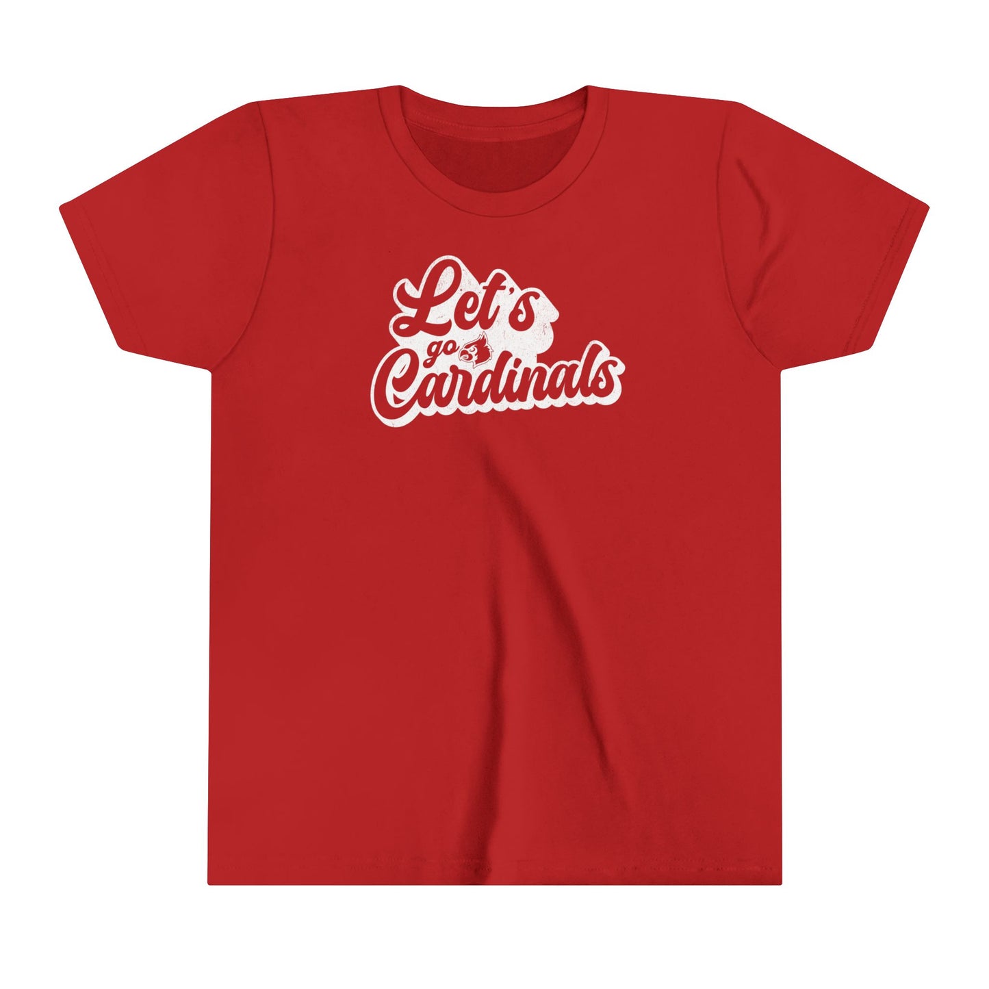Vintage Let's go Cardinals - Bella + Canvas Youth Tee