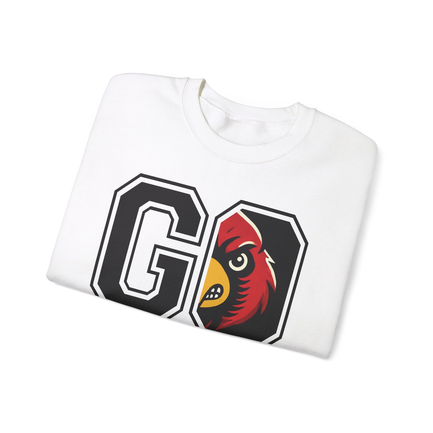 Go Cardinals Red - Unisex Heavy Blend™ Crewneck Sweatshirt