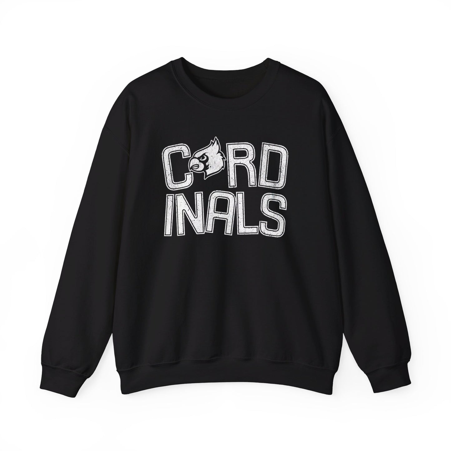 Vintage Cardinal Slanted - Unisex Heavy Blend™ Crewneck Sweatshirt
