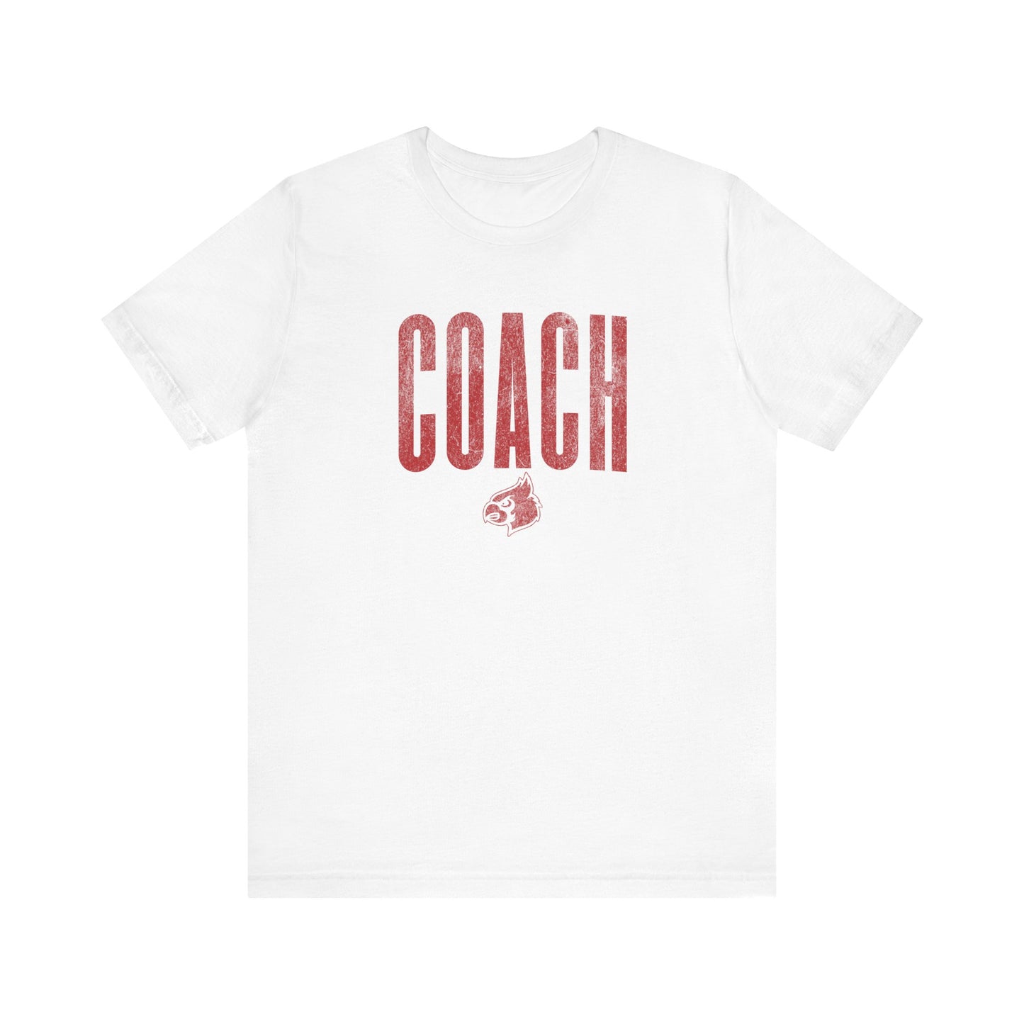 Vintage Cardinal Coach - Bella + Canvas Short Sleeve Tee