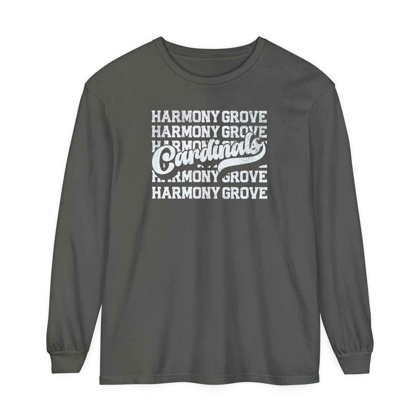 Harmony Grove Cardinals - Comfort Colors Long Sleeve T-Shirt
