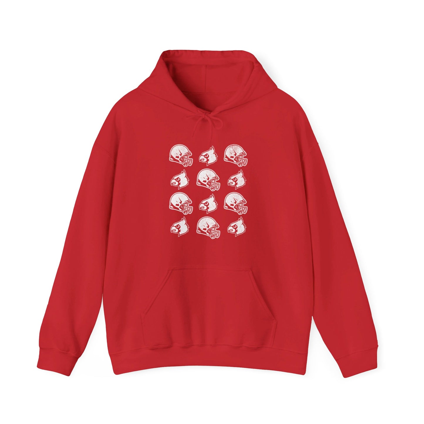 Vintage Helmets and Cardinals - Unisex Heavy Blend™ Hooded Sweatshirt