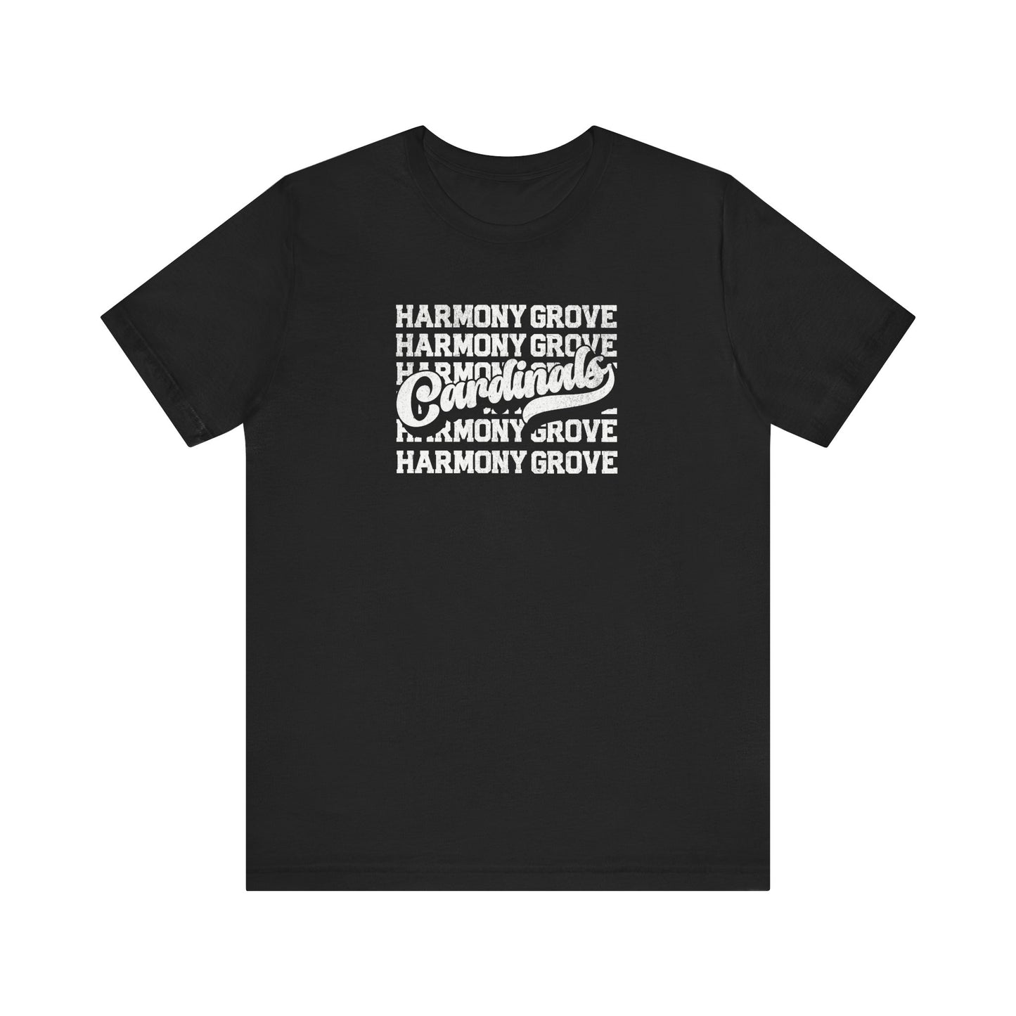 Vintage Harmony Grove Cardinals - Bella + Canvas Short Sleeve Tee