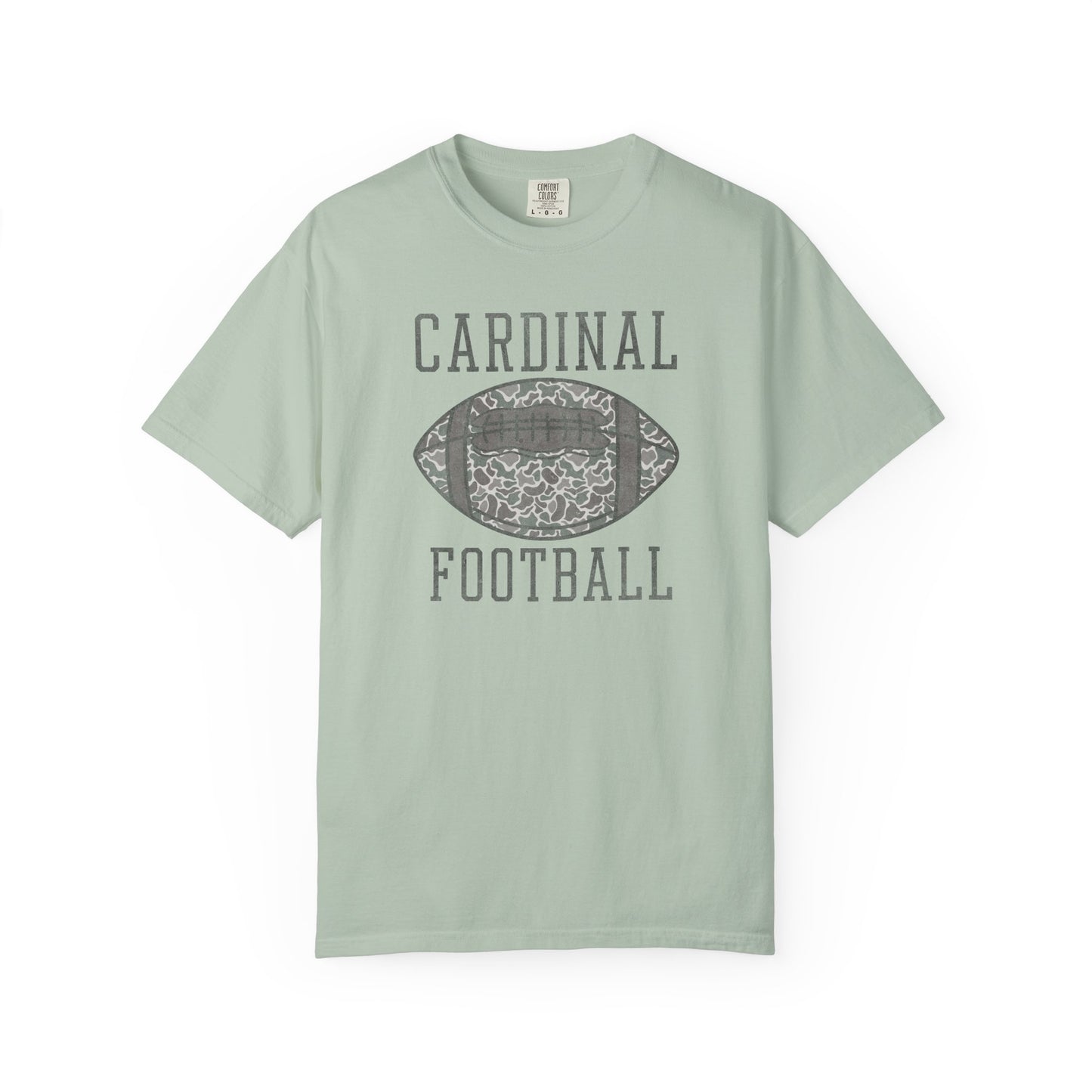 Old School Camo Distressed Football - Comfort Colors T Shirt