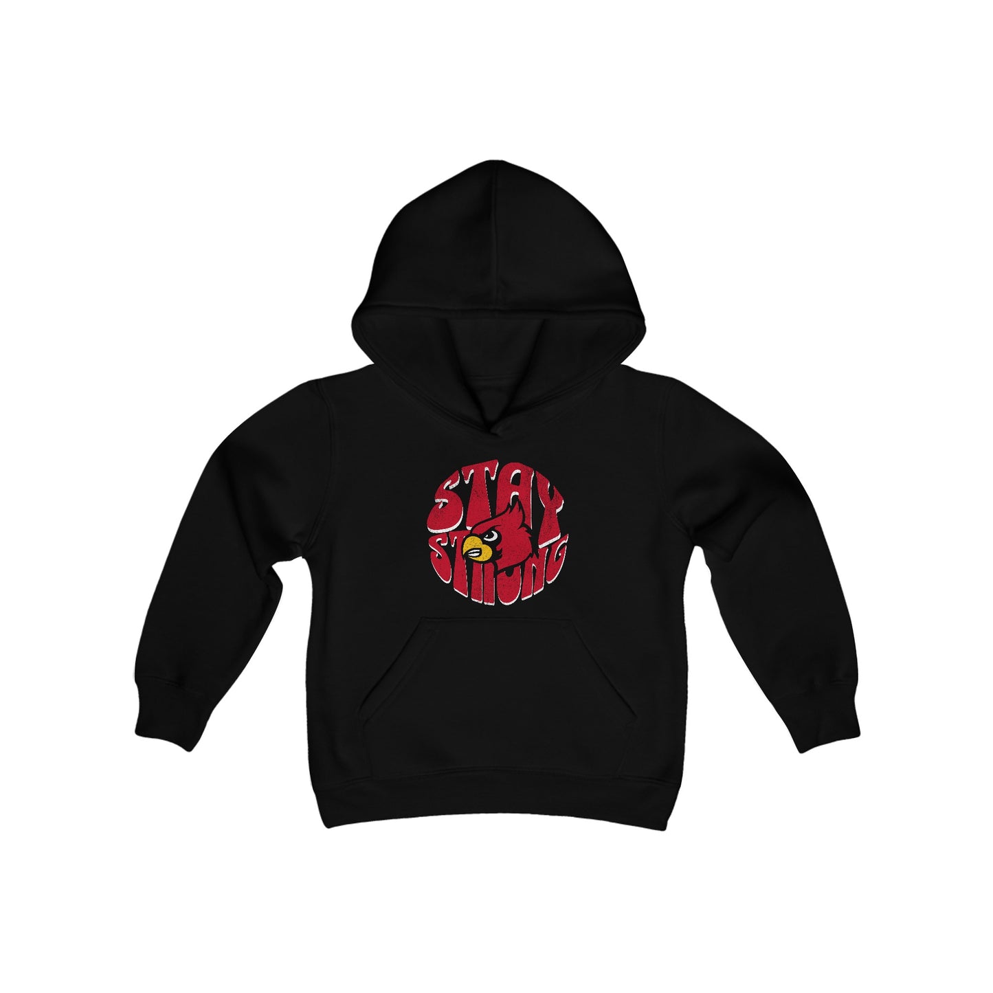 Stay Strong Cardinal - Youth Heavy Blend Hooded Sweatshirt