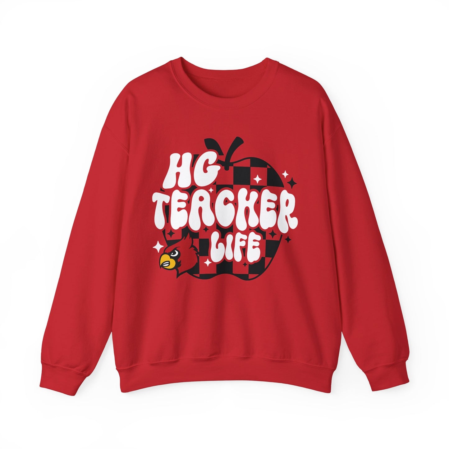HG Teacher Life Apple - Unisex Heavy Blend™ Crewneck Sweatshirt