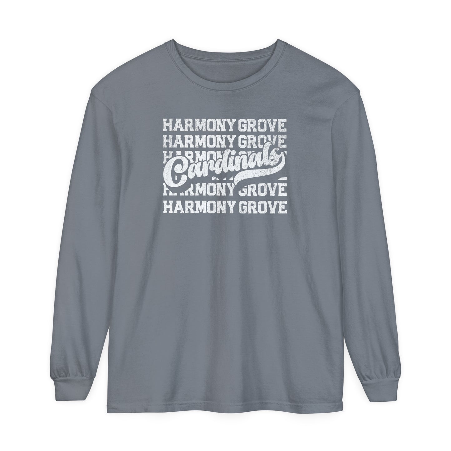 Harmony Grove Cardinals - Comfort Colors Long Sleeve T-Shirt