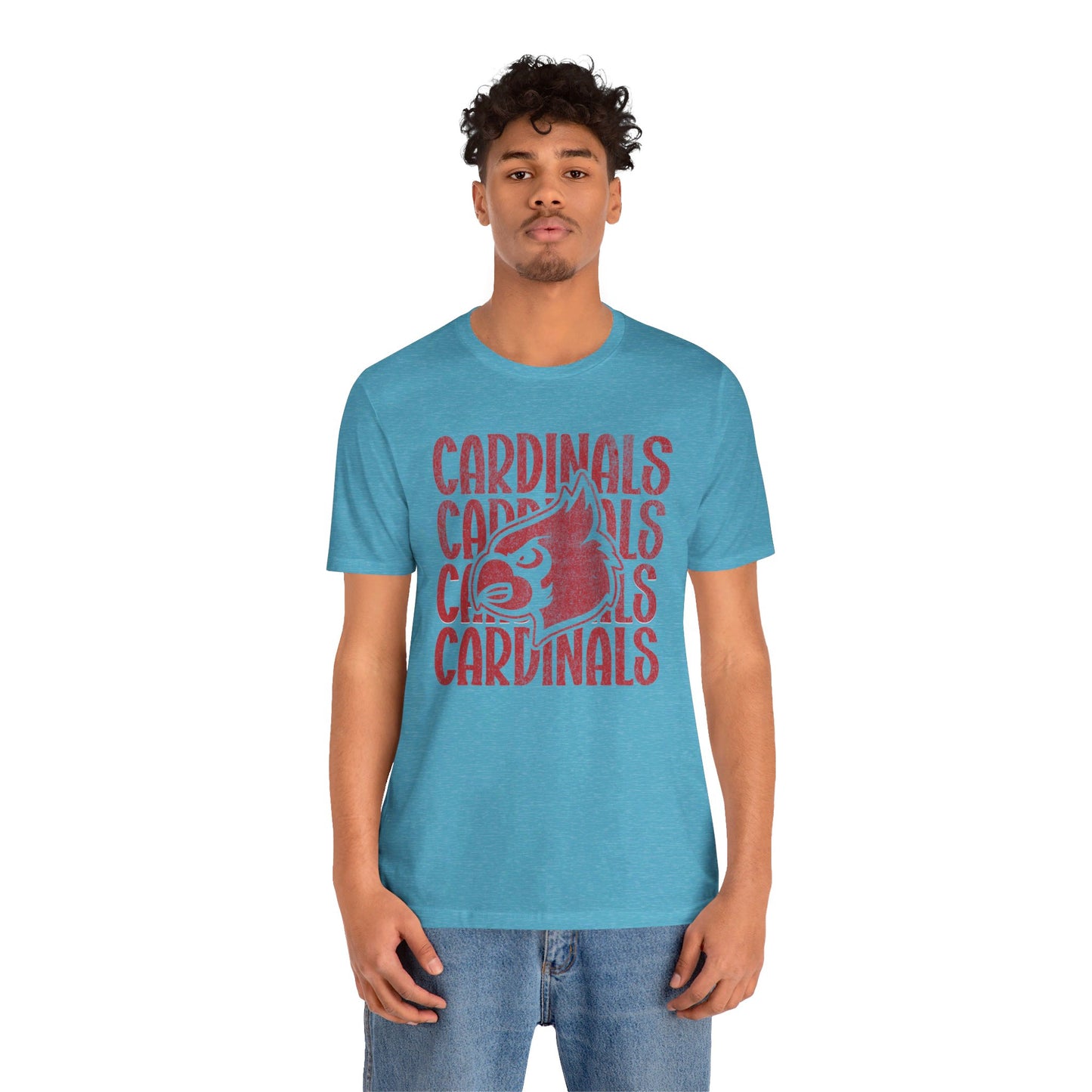 Vintage Cardinal 4 - Bella + Canvas Short Sleeve Tee