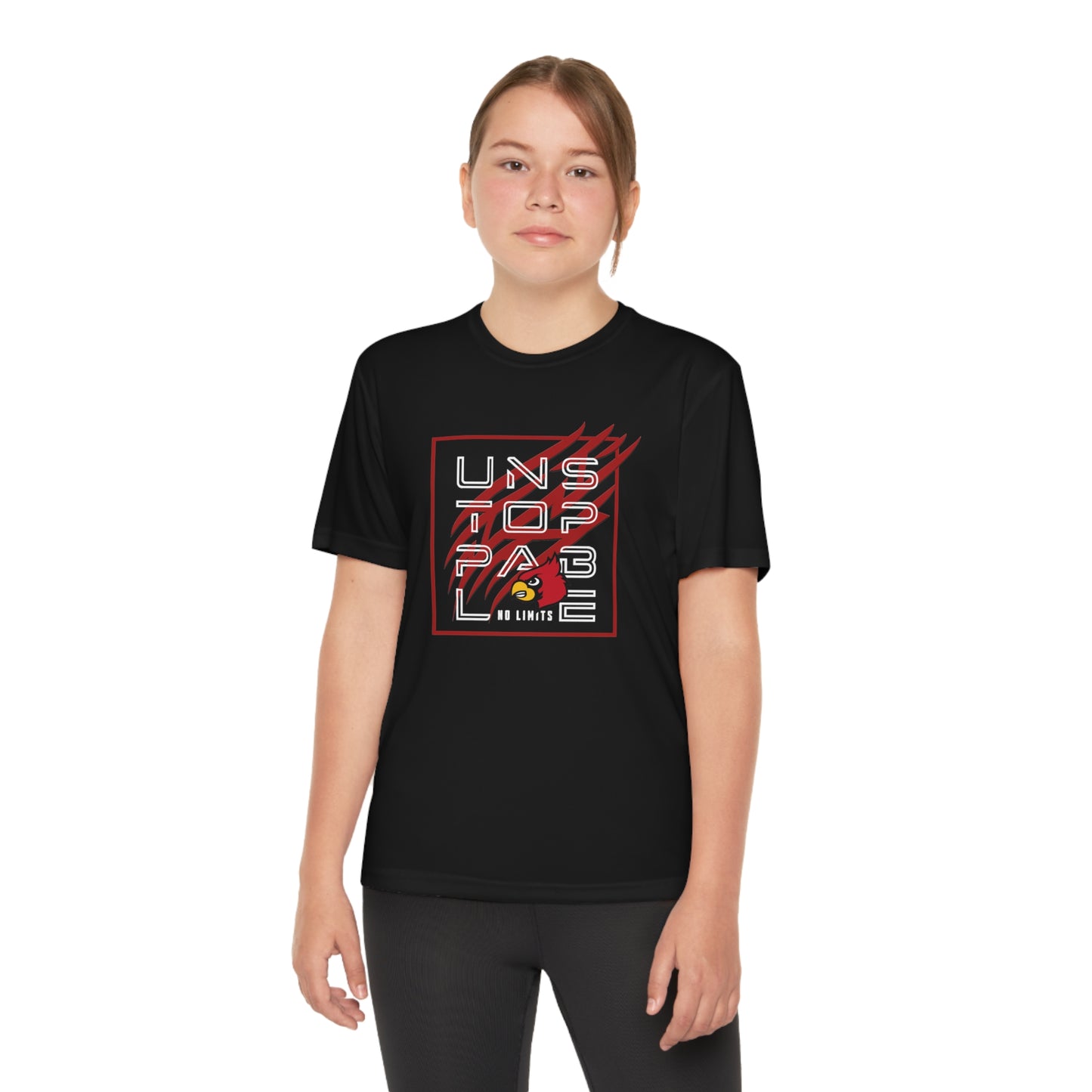 Unstoppable Cardinal - Youth Sport-Tek® Competitor™ Tee