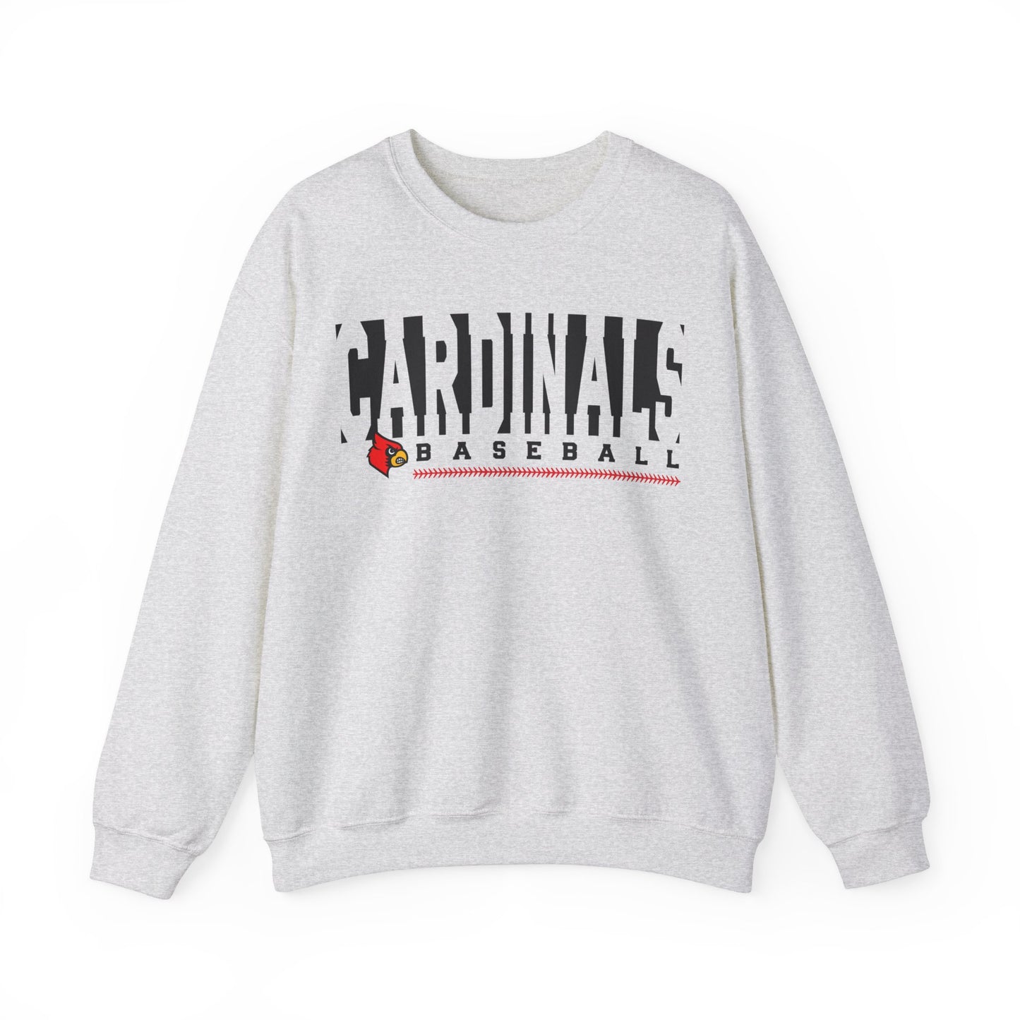 Cardinals Baseball Inset Text - Unisex Heavy Blend™ Crewneck Sweatshirt