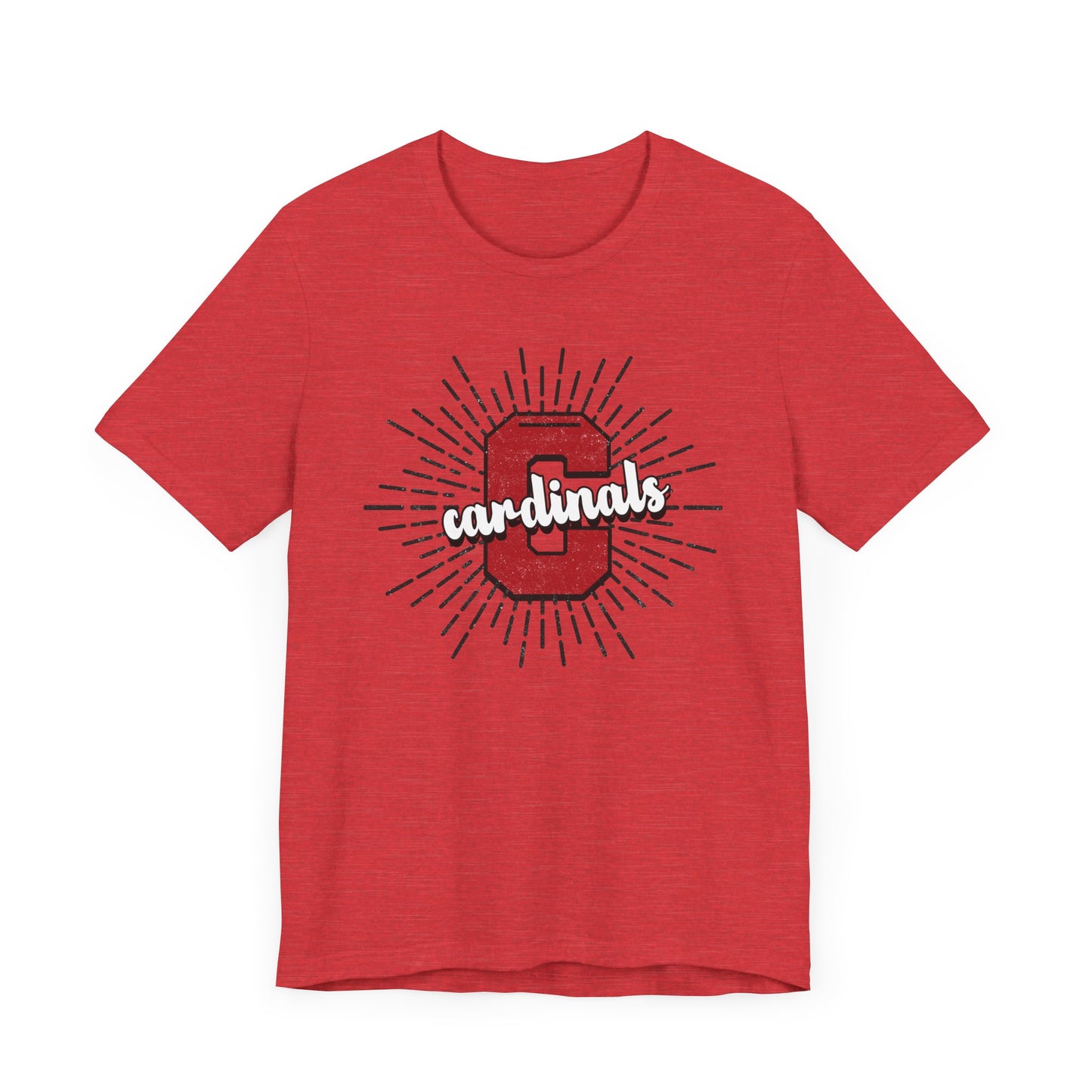 Cardinals Sunburst - Bella + Canvas Short Sleeve Tee