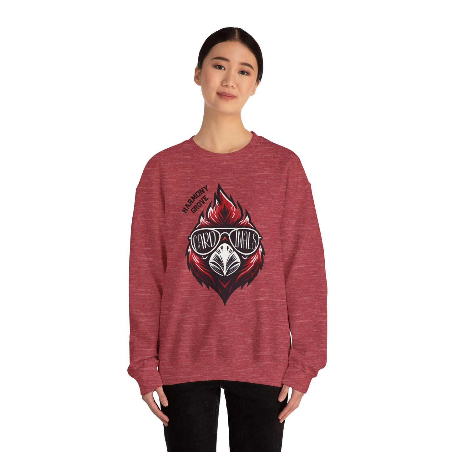 HG Cardinal with Sunglasses - Unisex Heavy Blend™ Crewneck Sweatshirt
