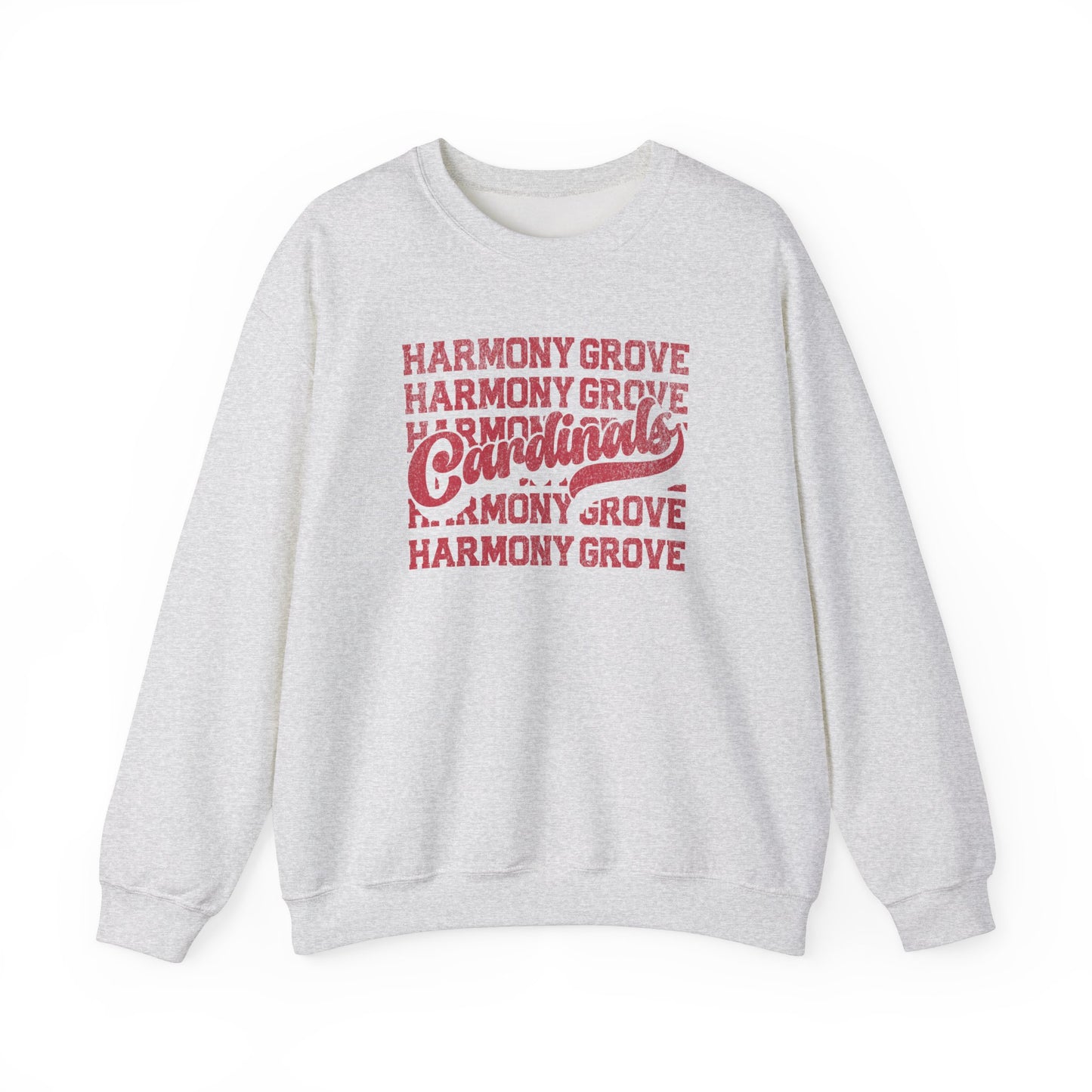 Vintage Harmony Grove Cardinals - Unisex Heavy Blend™ Crewneck Sweatshirt