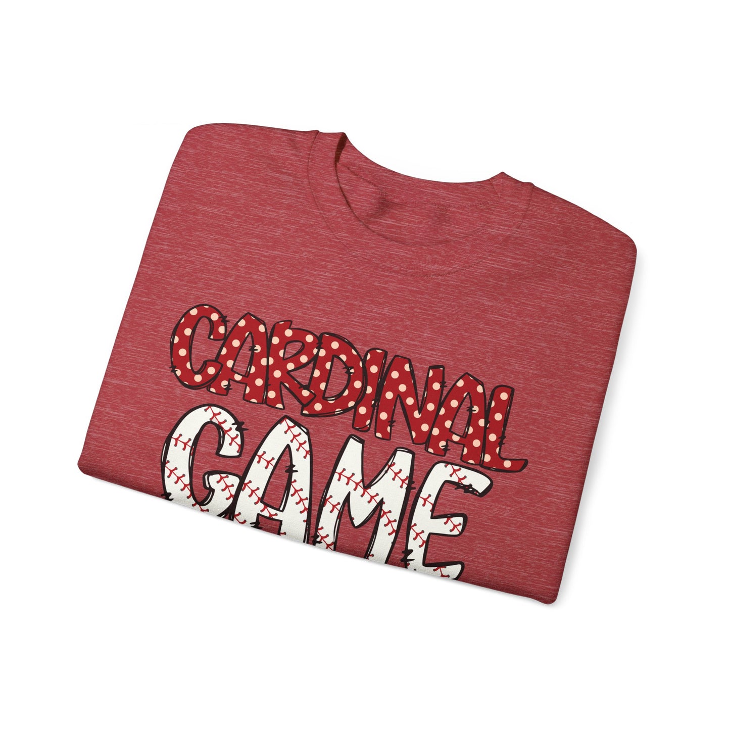 Cardinal Baseball Game Day - Unisex Heavy Blend™ Crewneck Sweatshirt