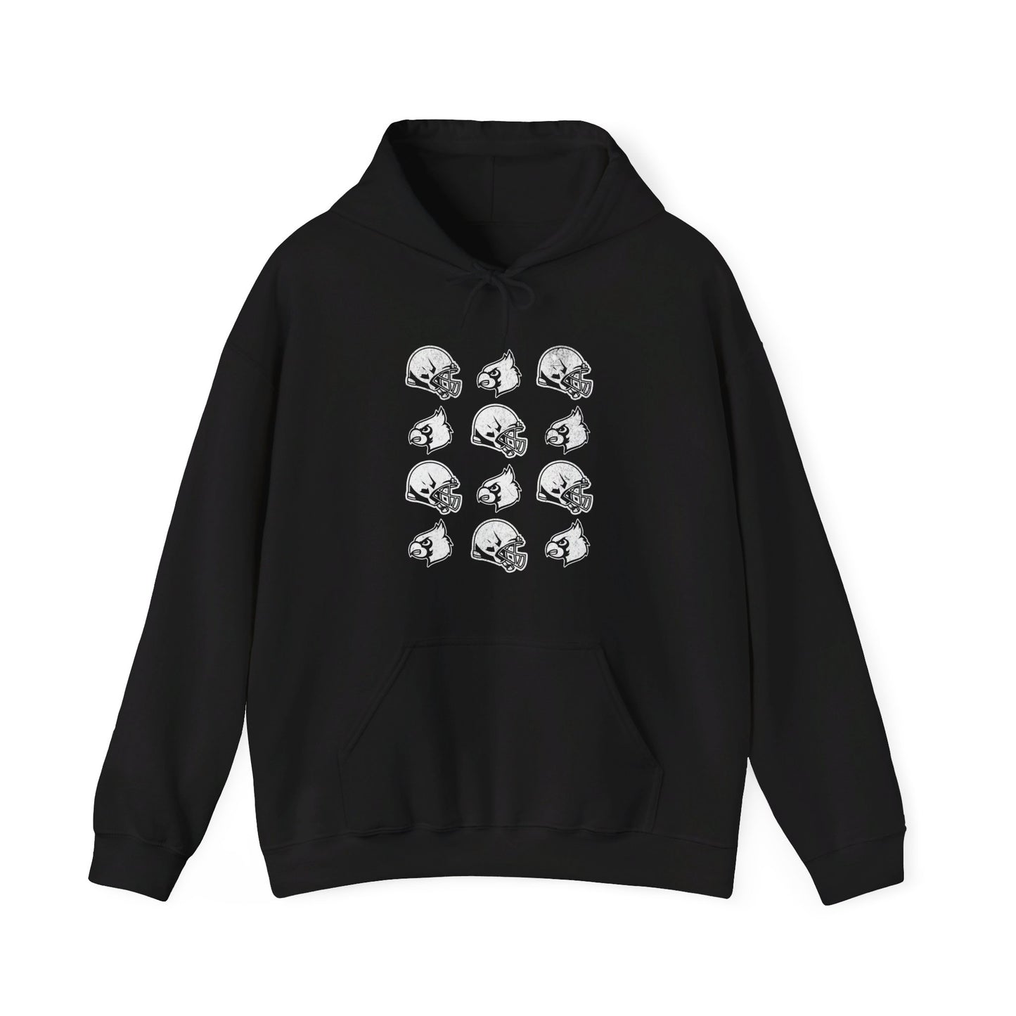 Vintage Helmets and Cardinals - Unisex Heavy Blend™ Hooded Sweatshirt
