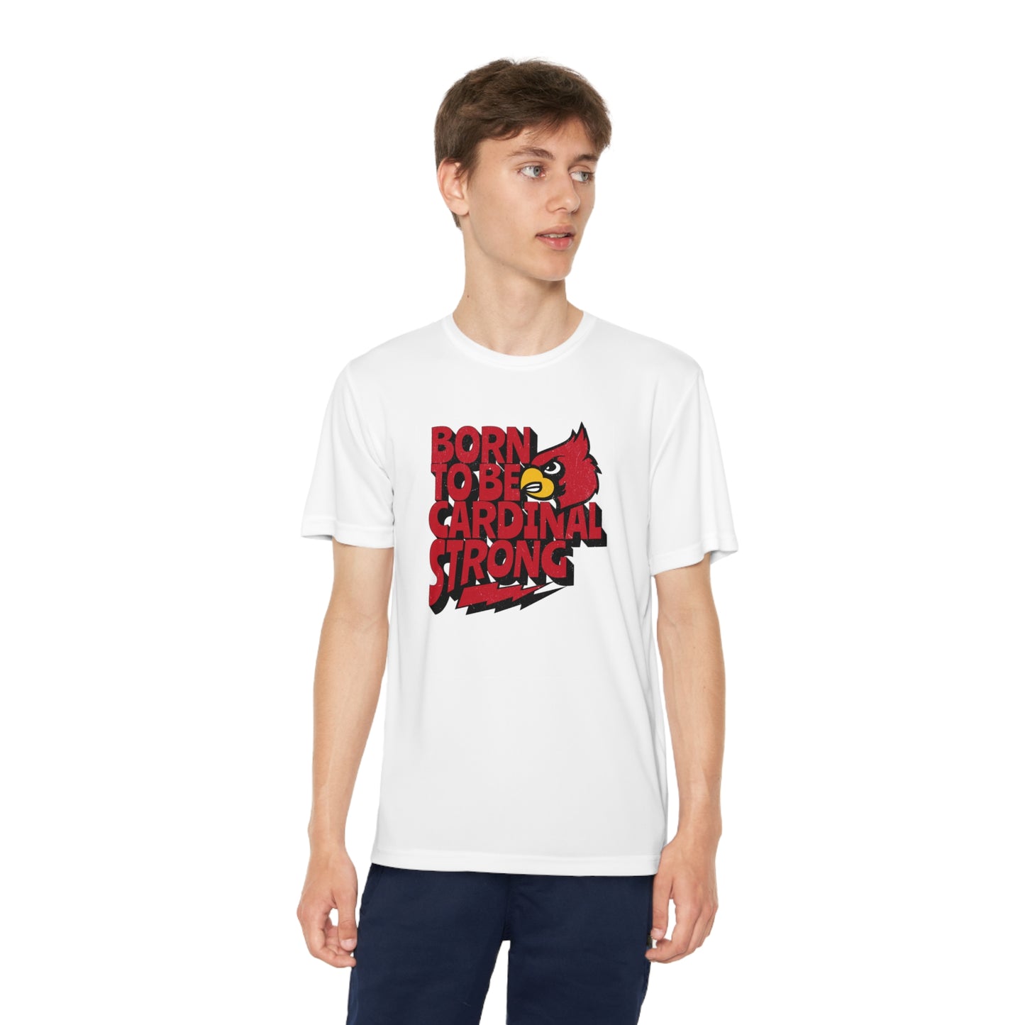 Born to Be Cardinal Strong - Youth Sport-Tek® Competitor™ Tee