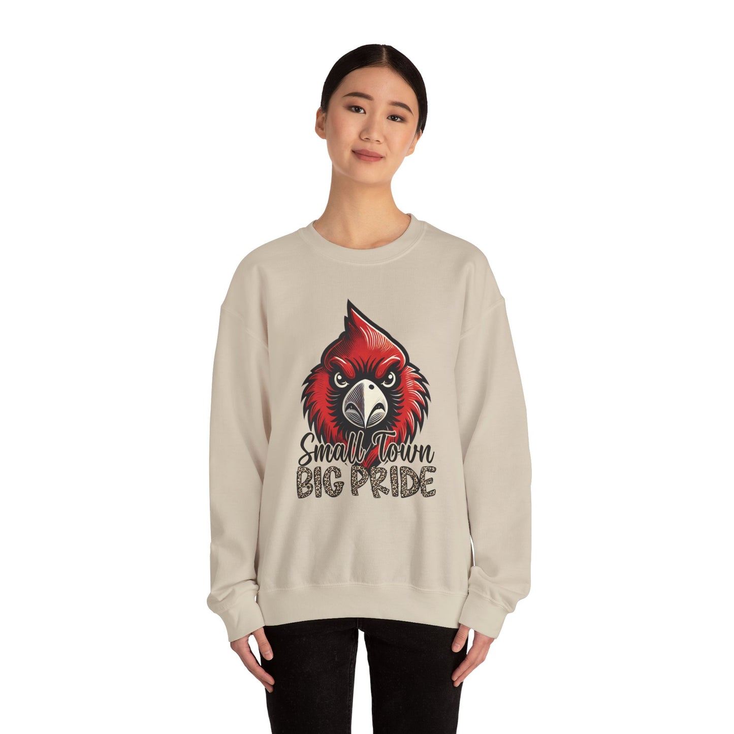 Cardinal Small Town Big Pride - Unisex Heavy Blend™ Crewneck Sweatshirt