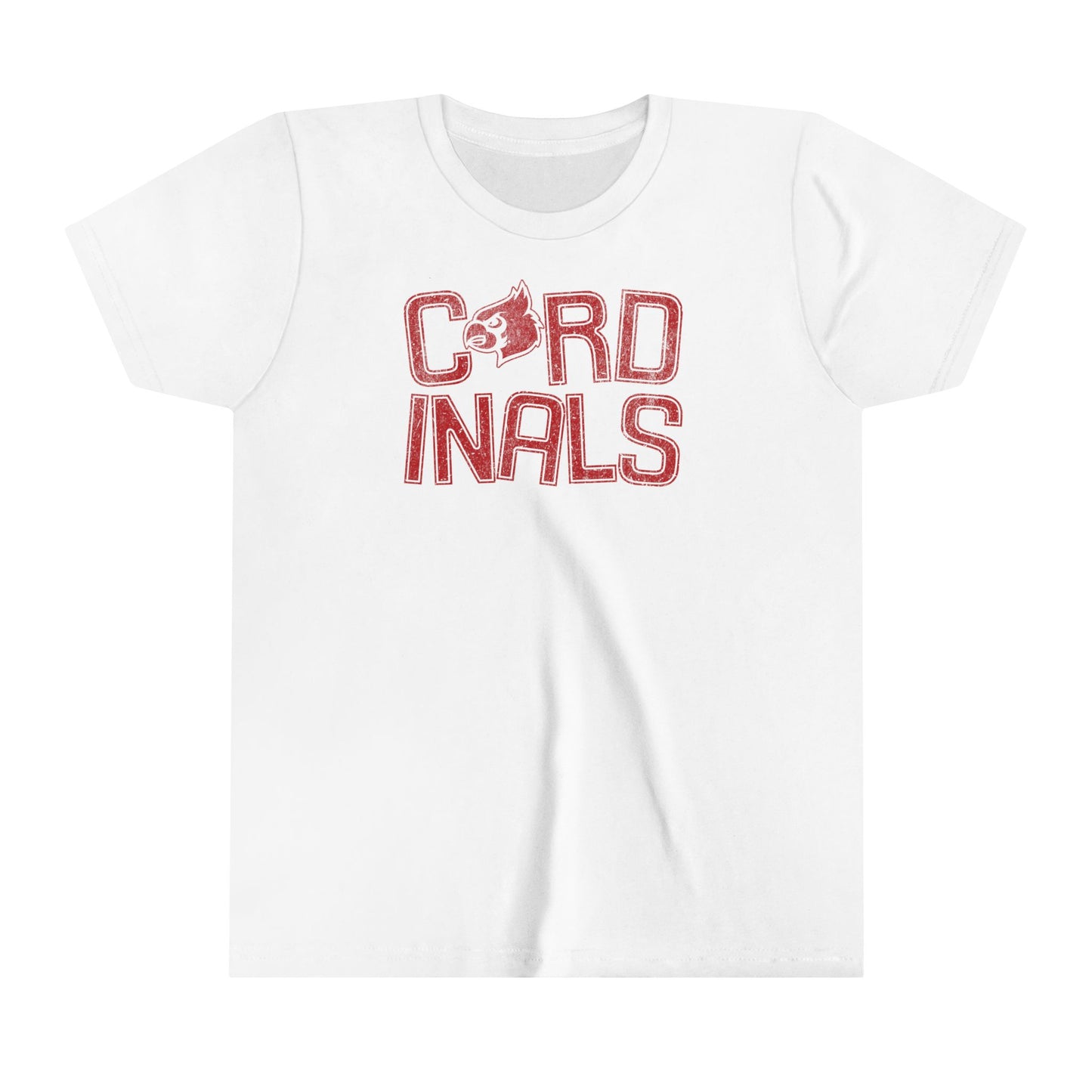 Vintage Cardinals Slanted - Bella + Canvas Youth Tee