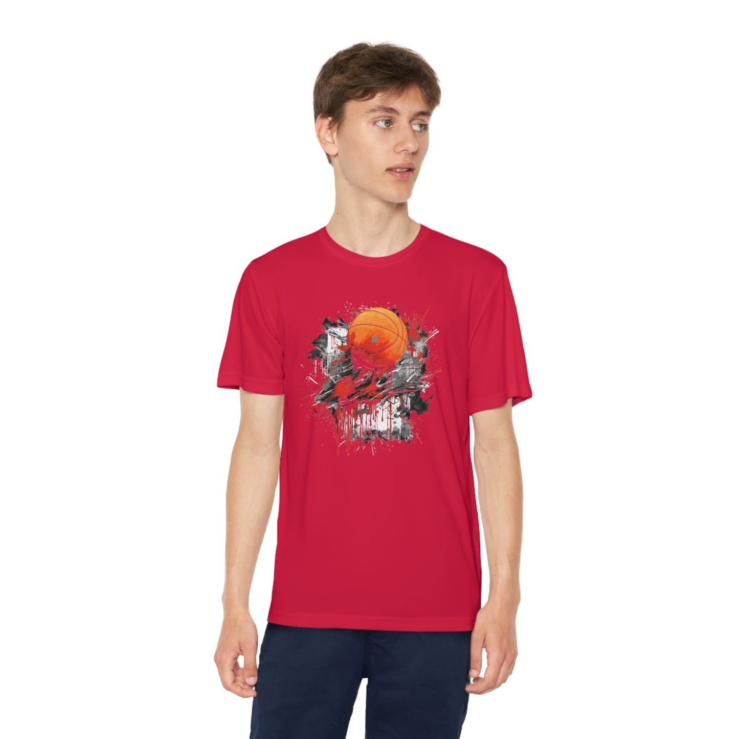 Basketball Graffiti - Youth Sport-Tek® Competitor™ Tee