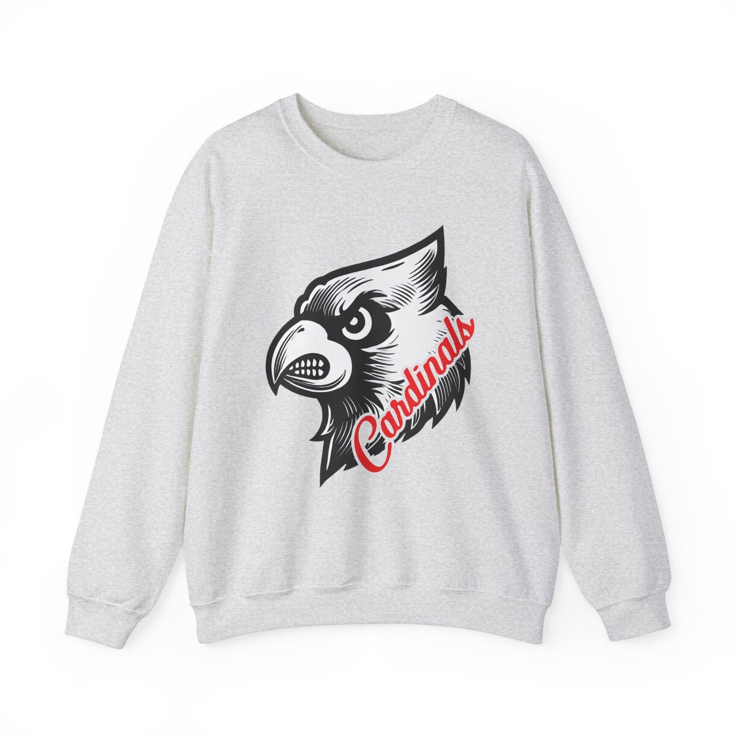 Cardinals Inset Text - Unisex Heavy Blend™ Crewneck Sweatshirt