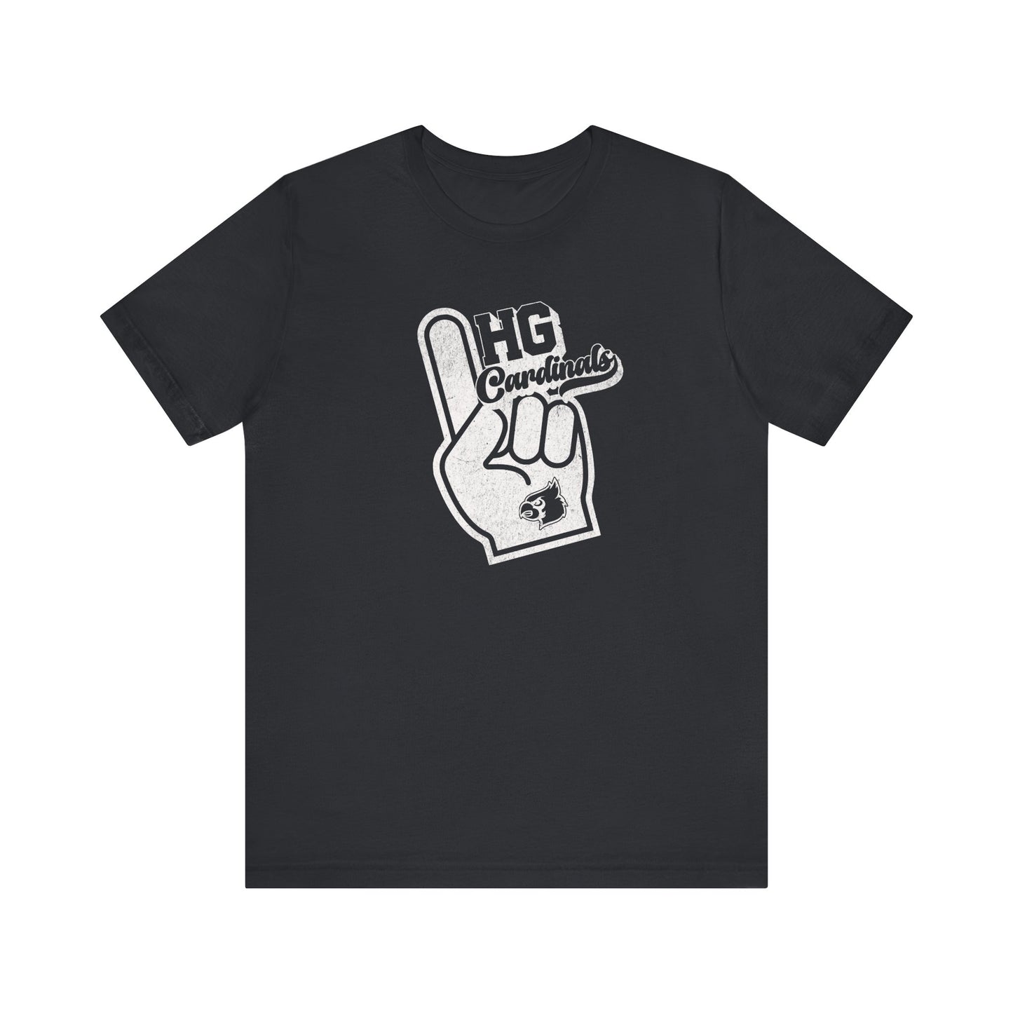 Vintage Foam Finger HG Cardinals - Bella + Canvas Short Sleeve Tee