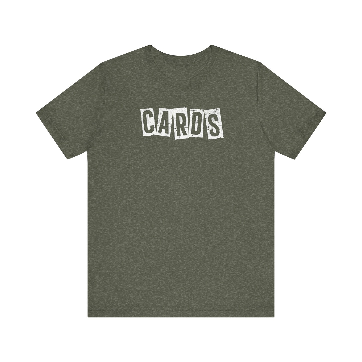 Vintage CARDS Block - Bella + Canvas Short Sleeve Tee