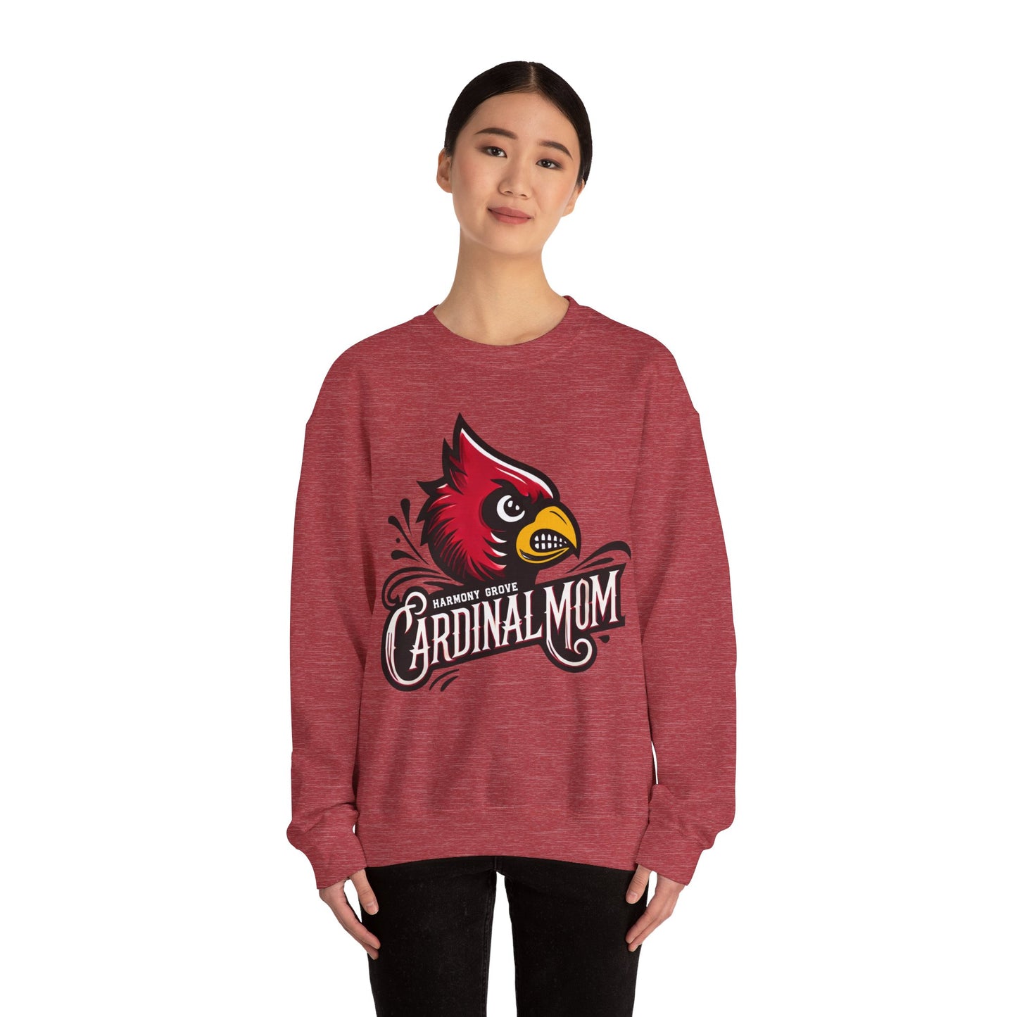Cardinal Mom - Unisex Heavy Blend™ Crewneck Sweatshirt