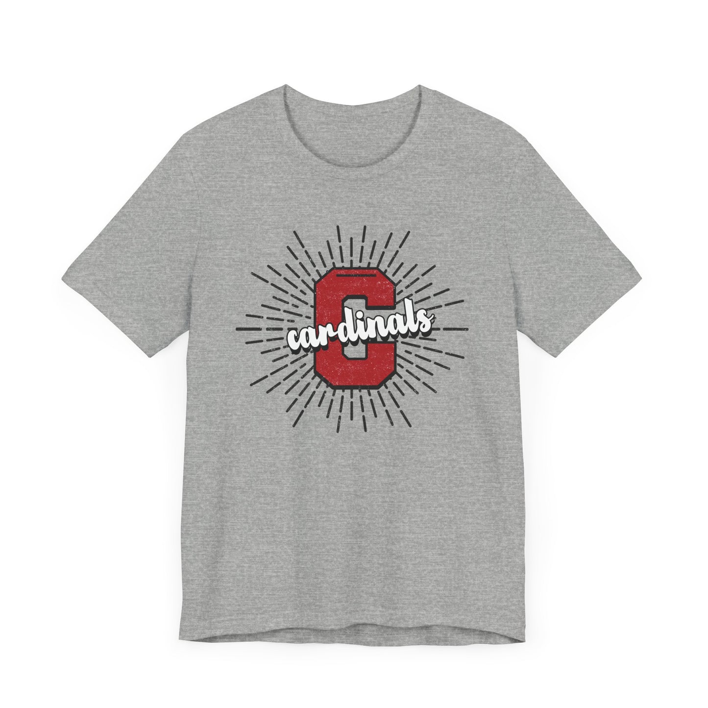 Cardinals Sunburst - Bella + Canvas Short Sleeve Tee