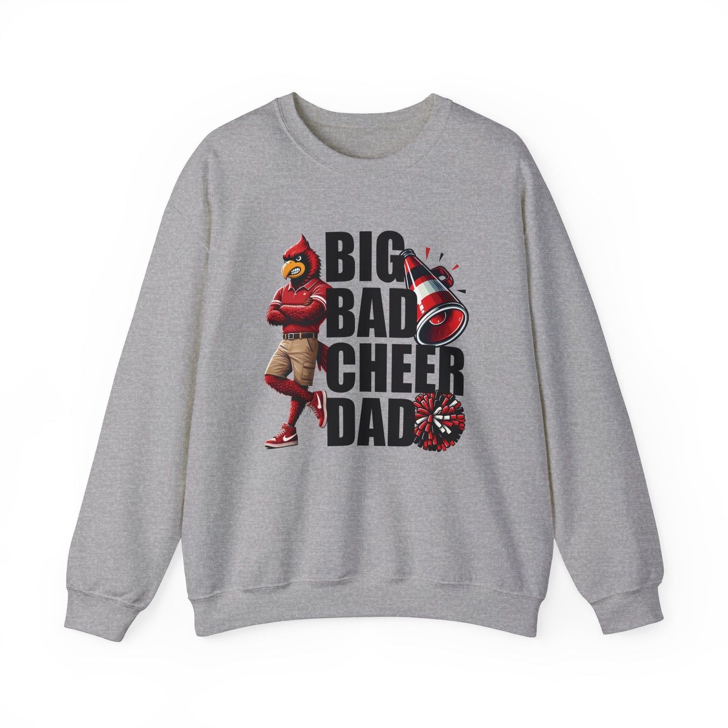 Big Bad Cheer Dad - Unisex Heavy Blend™ Crewneck Sweatshirt