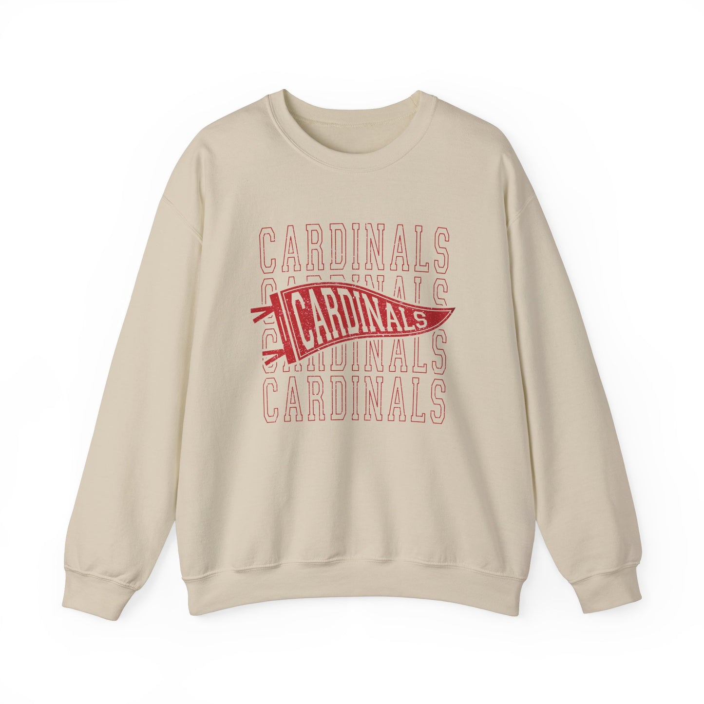 Vintage Cardinal Pennant - Unisex Heavy Blend™ Crewneck Sweatshirt