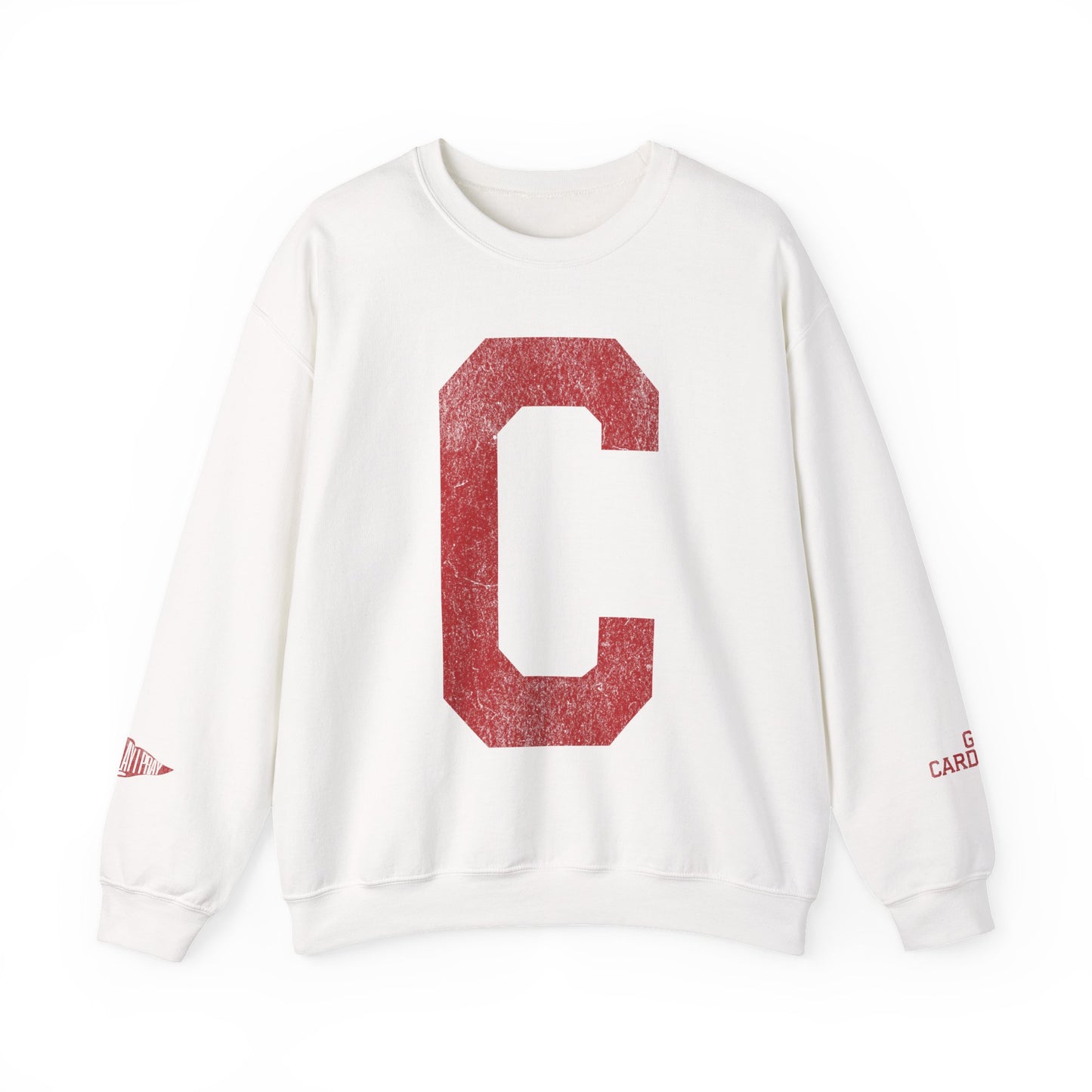 C You Play I Pray Red Text - Unisex Heavy Blend™ Crewneck Sweatshirt
