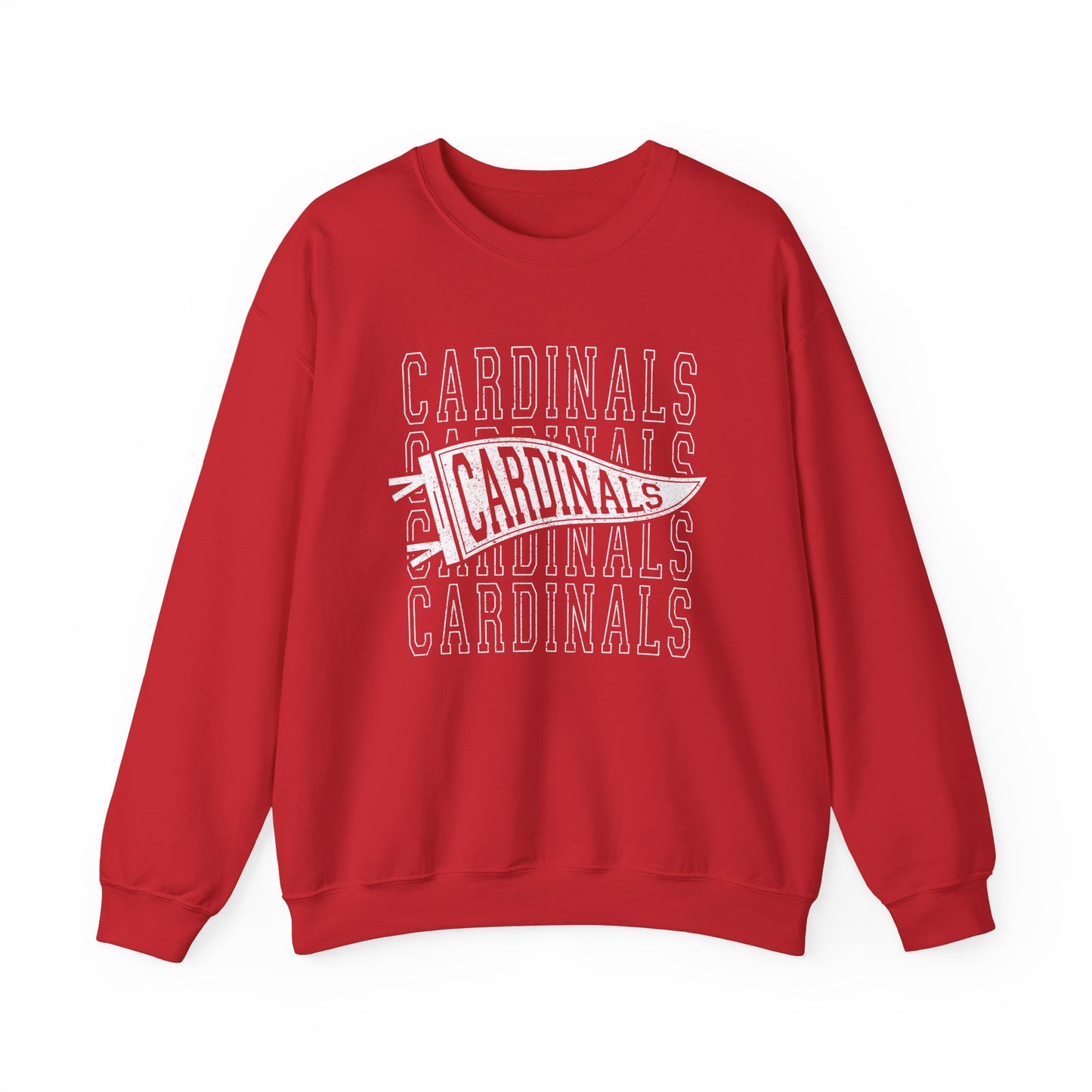Vintage Cardinal Pennant - Unisex Heavy Blend™ Crewneck Sweatshirt