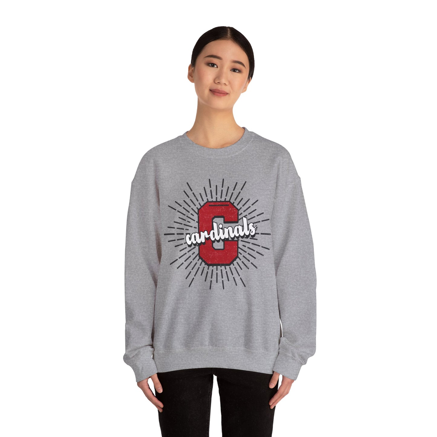 Cardinal Sunburst - Unisex Heavy Blend™ Crewneck Sweatshirt