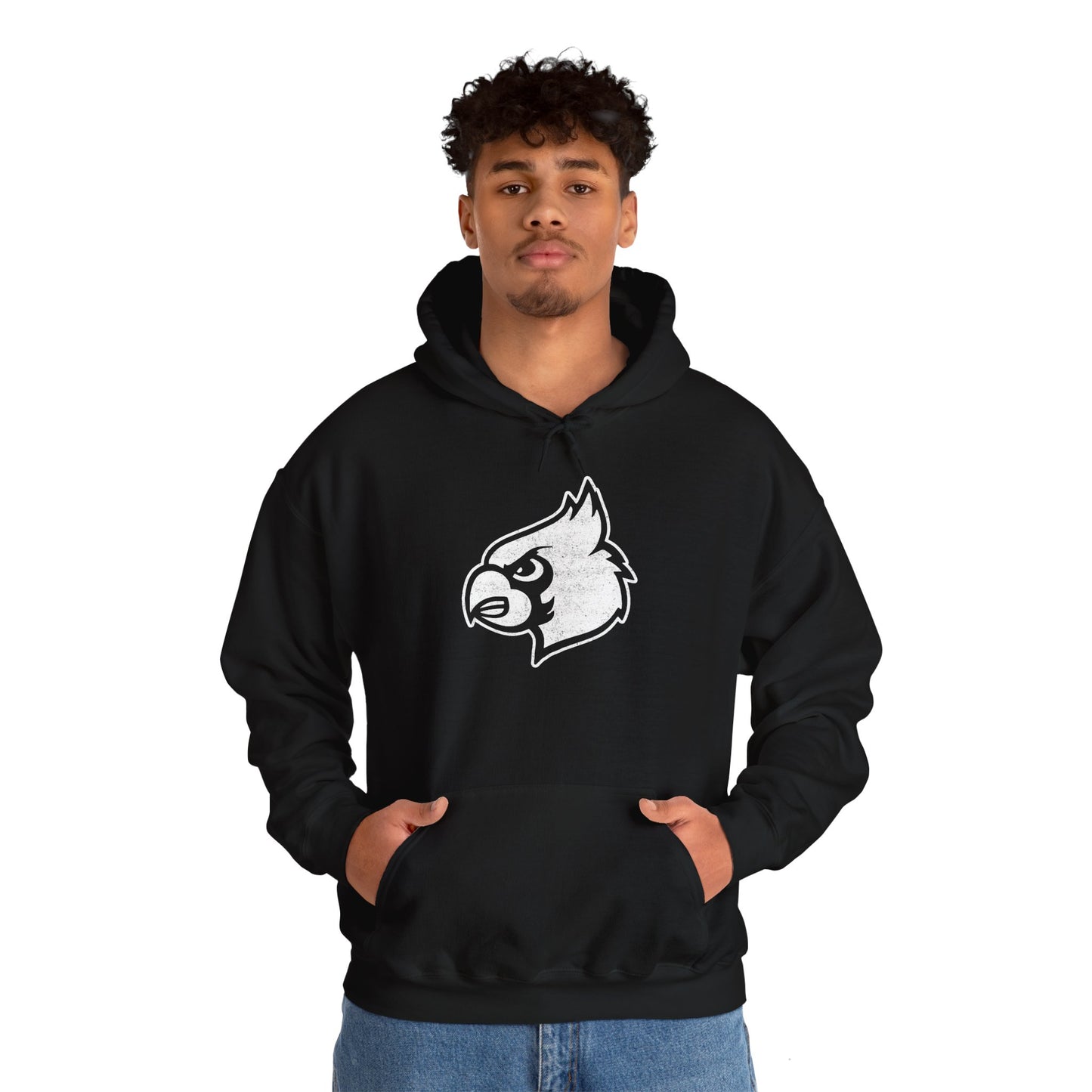 Distressed Cardinal - Unisex Heavy Blend™ Hooded Sweatshirt