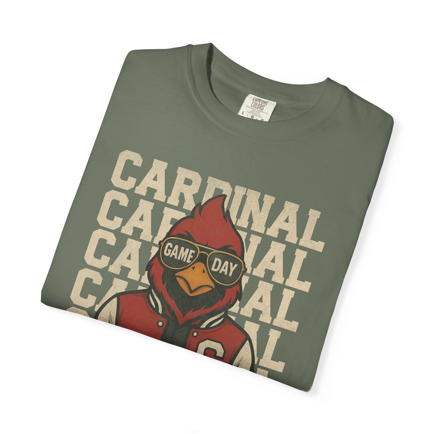 Cardinal Game Day Distressed - Comfort Colors T Shirt