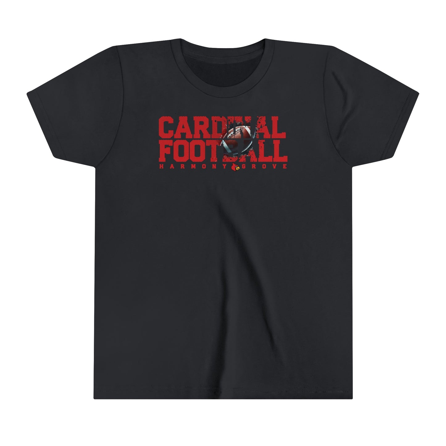 Cardinal Football - Bella + Canvas Youth Tee
