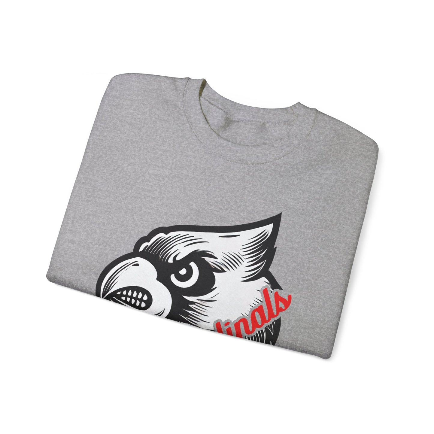 Cardinals Inset Text - Unisex Heavy Blend™ Crewneck Sweatshirt