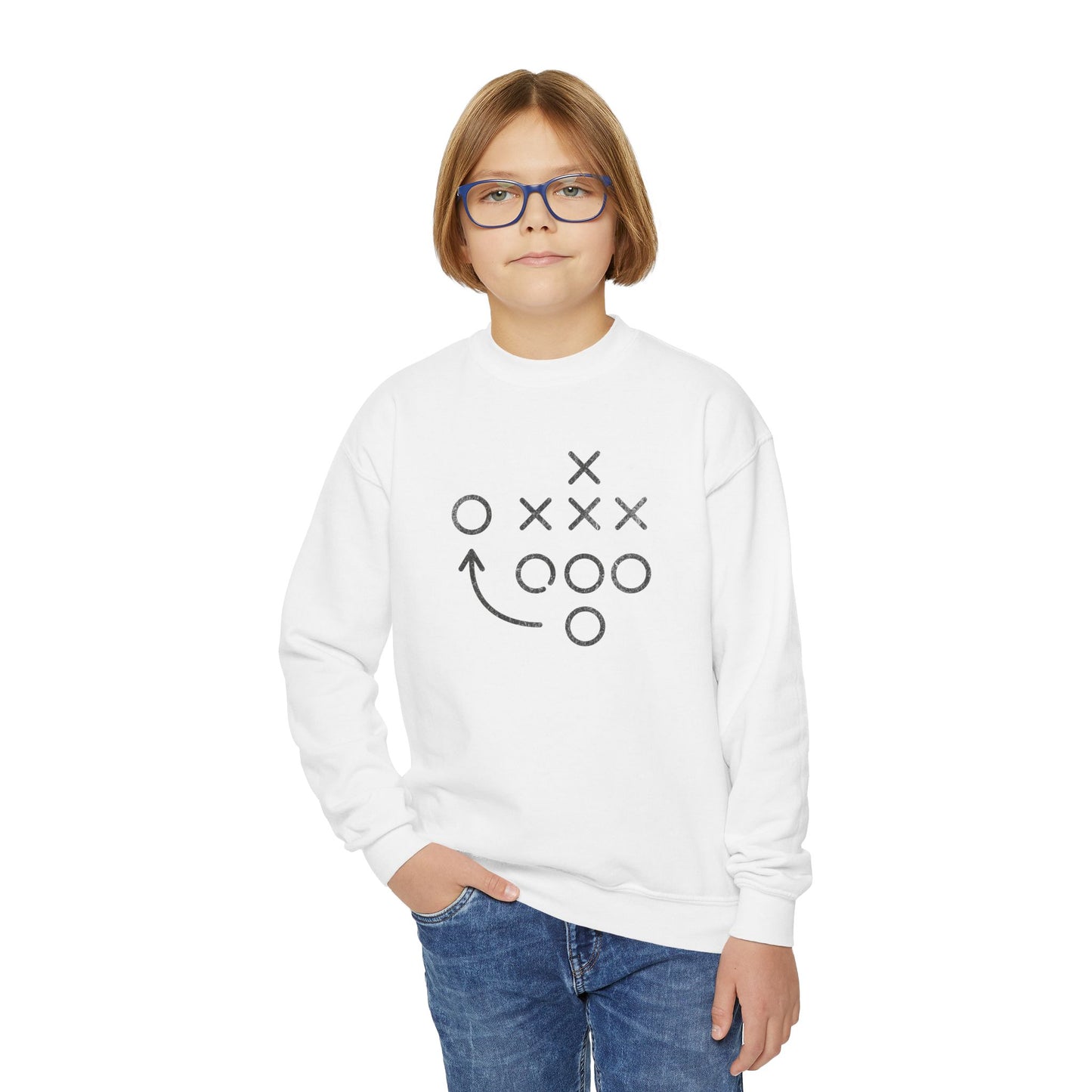 Football Play - Youth Crew Sweatshirt