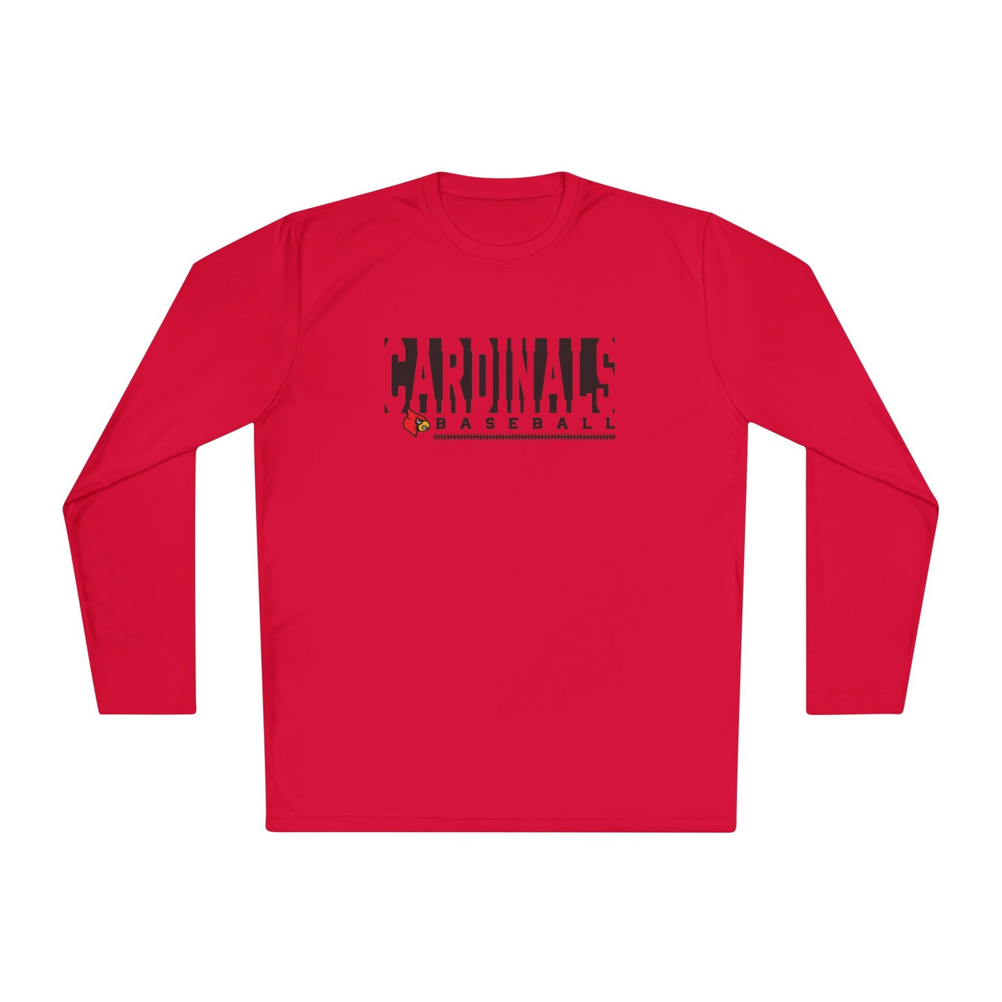 Cardinals Baseball Inset - Dryfit Long Sleeve Tee